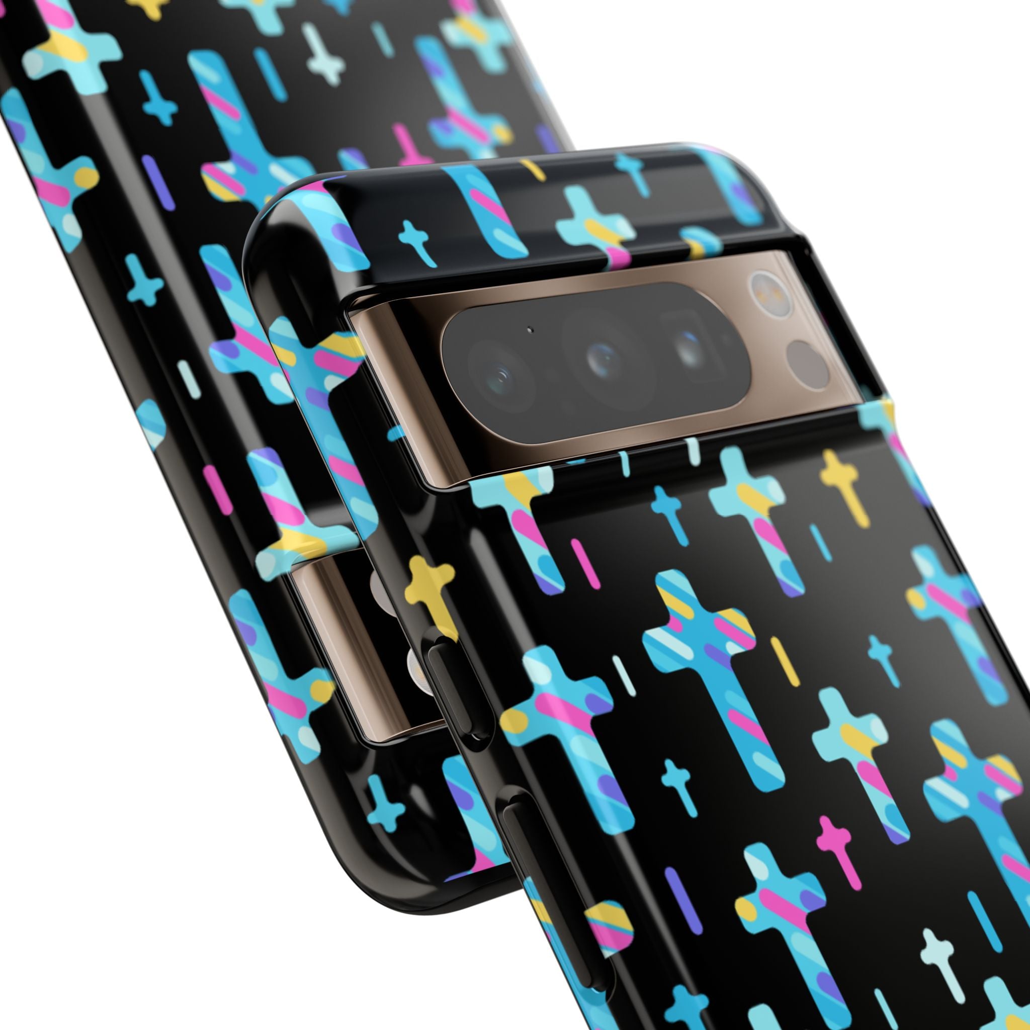 Colorful Cross Google Pixel Phone Case | Faith-Inspired Protection | Christian Gift & Everyday Accessory