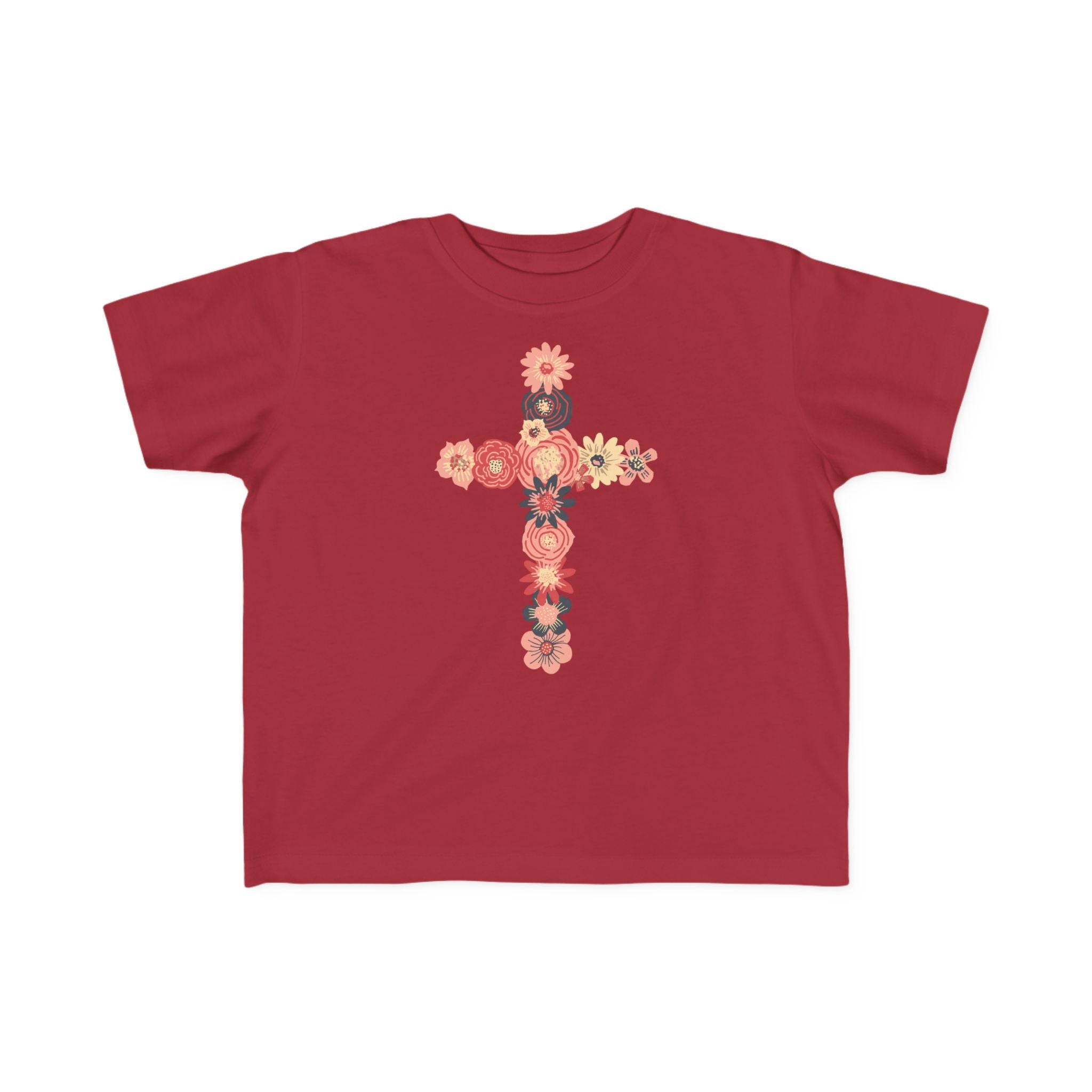 Camiseta cruzada floral para niños pequeños