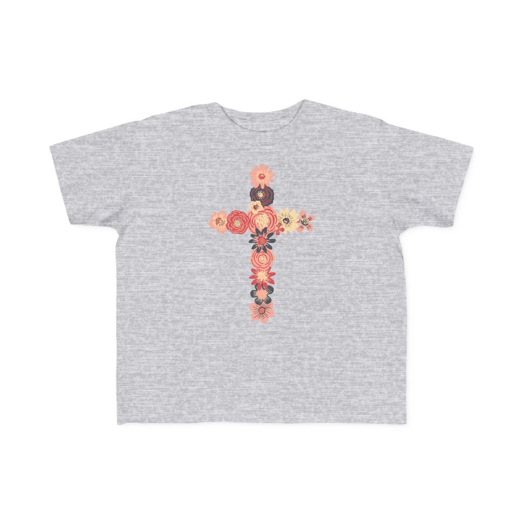 Camiseta cruzada floral para niños pequeños