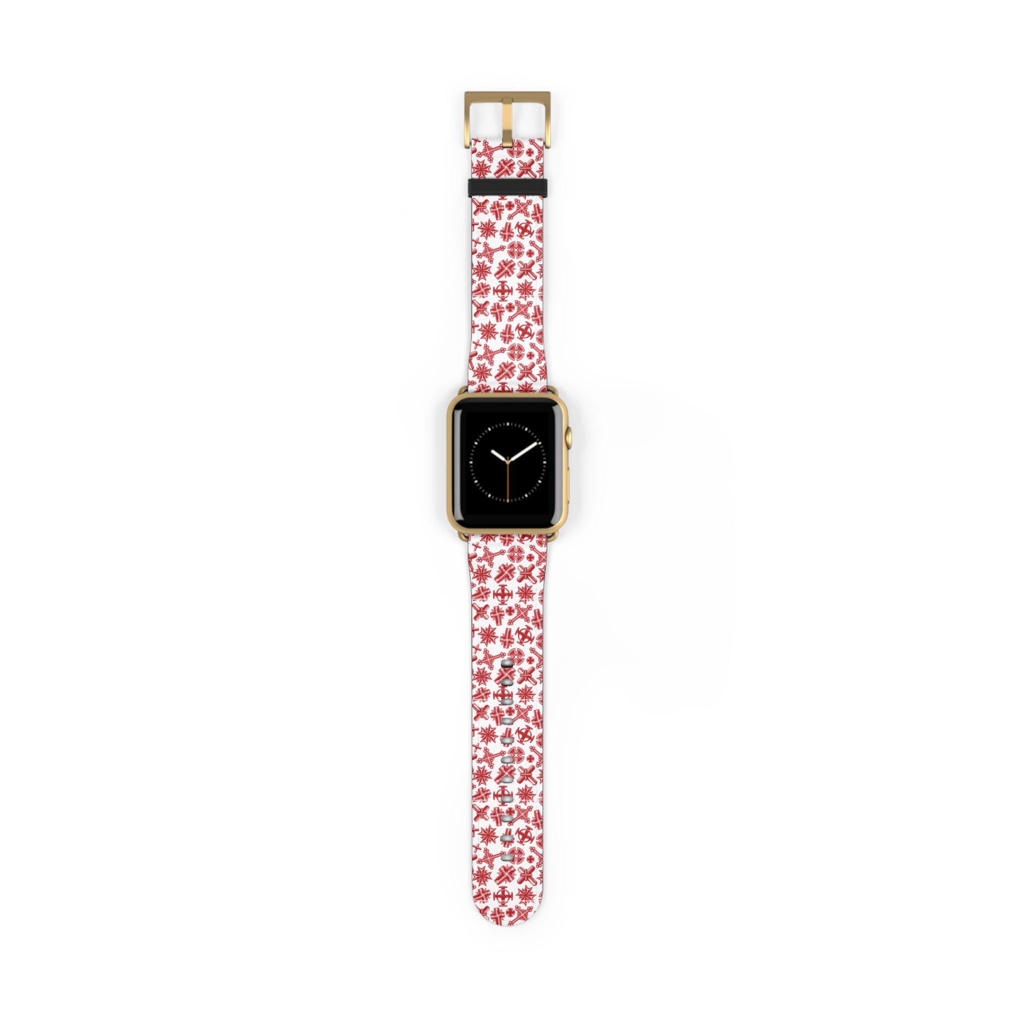 Christian Cross Apple Watch Band | Faith Inspired Faux Leather Strap