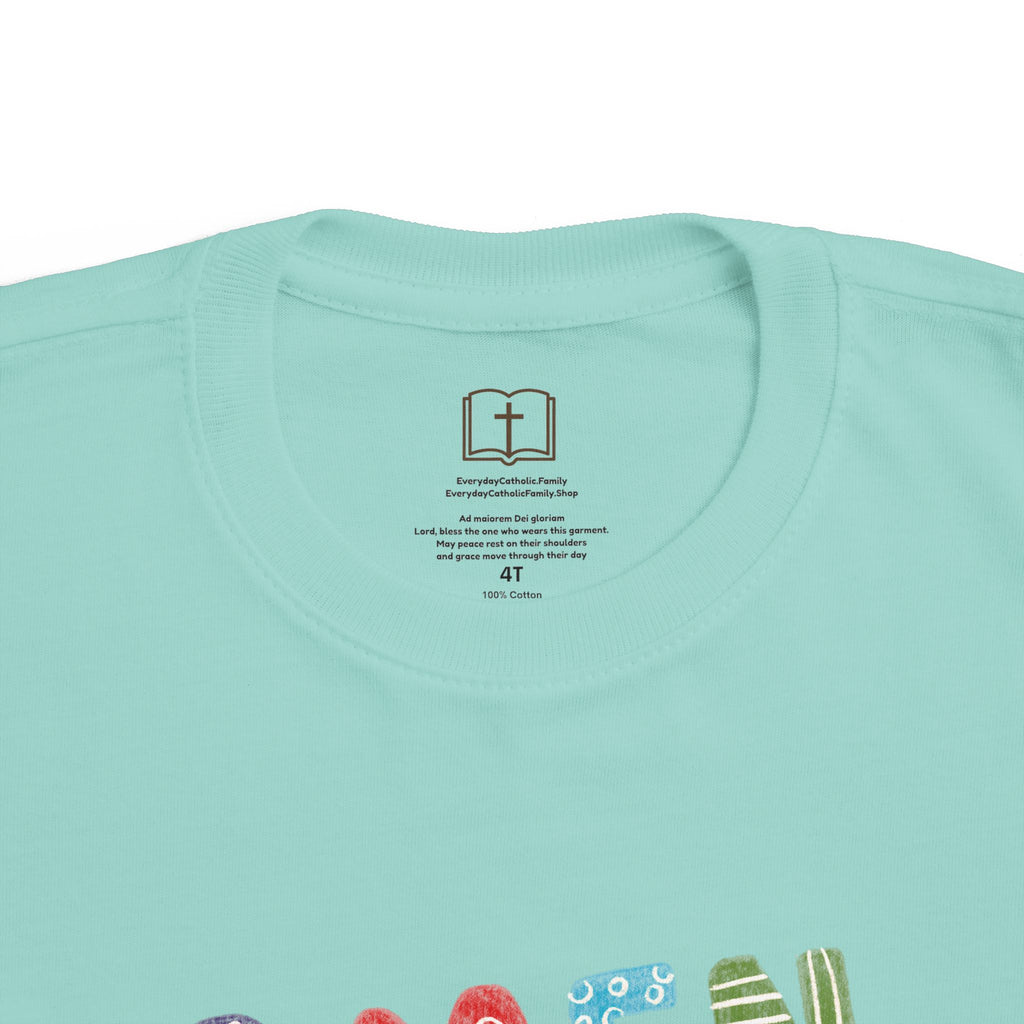 Colorful Toddler's 'AMEN' Jersey Tee - Comfortable & Fun Kids Wear