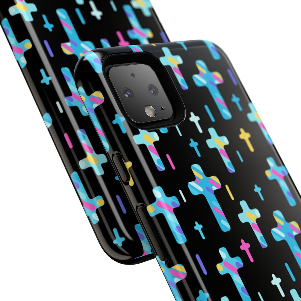 Colorful Cross Google Pixel Phone Case | Faith-Inspired Protection | Christian Gift & Everyday Accessory