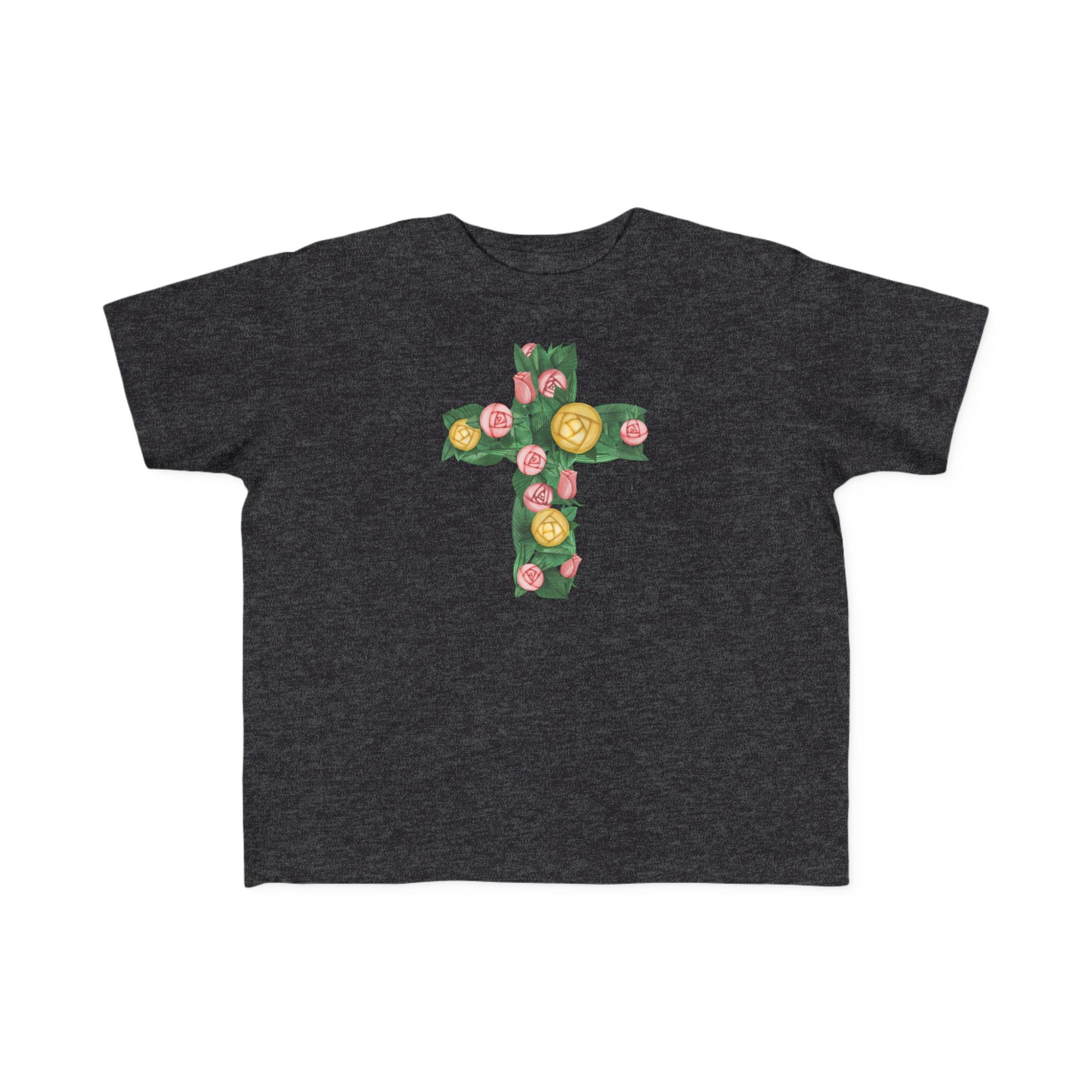 Toddler  Floral Cross Tee