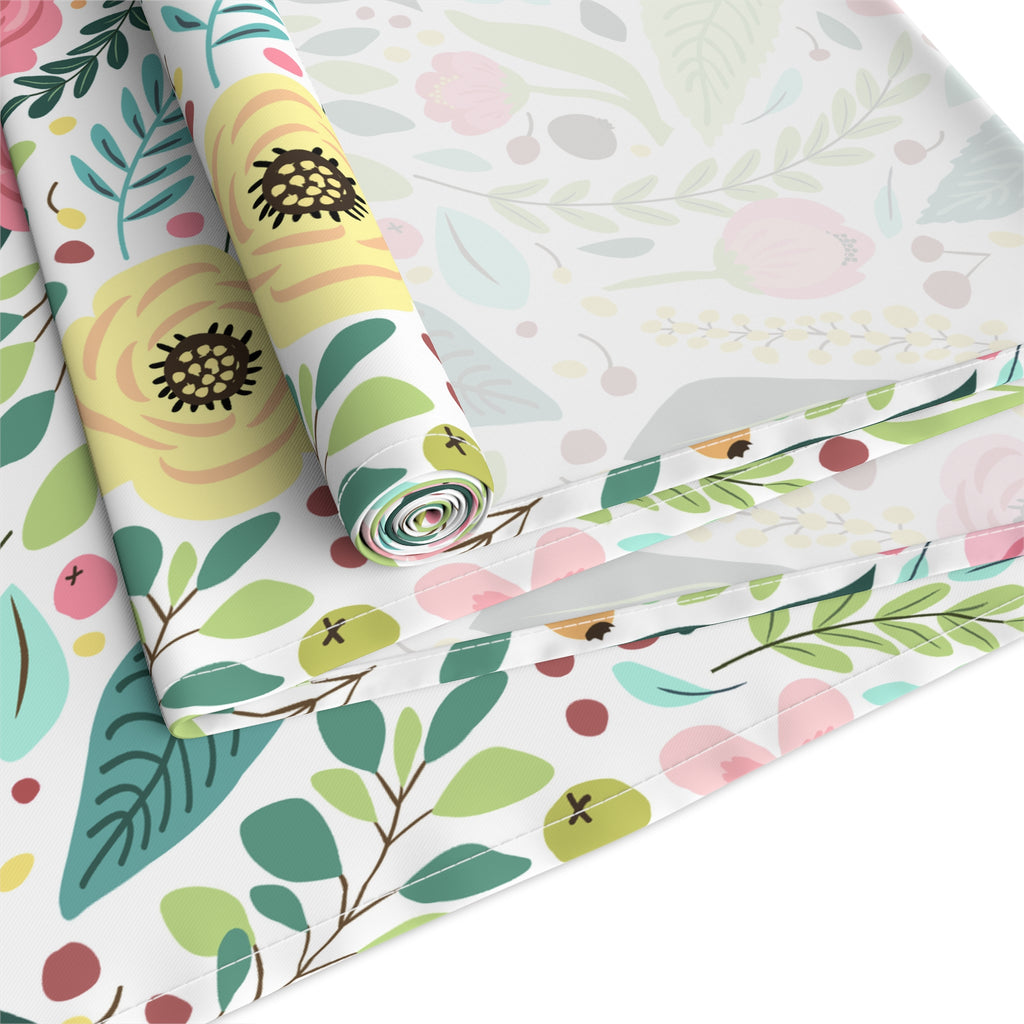 Camino de mesa con flores sagradas para la hora de la comida | Catholic Grace Decor