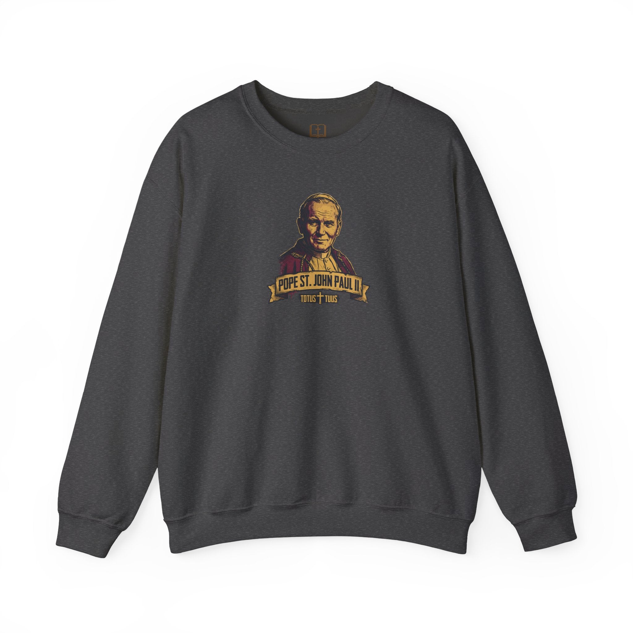 Pope St. John Paul II 'Totus Tuus' Vintage Crewneck Sweatshirt