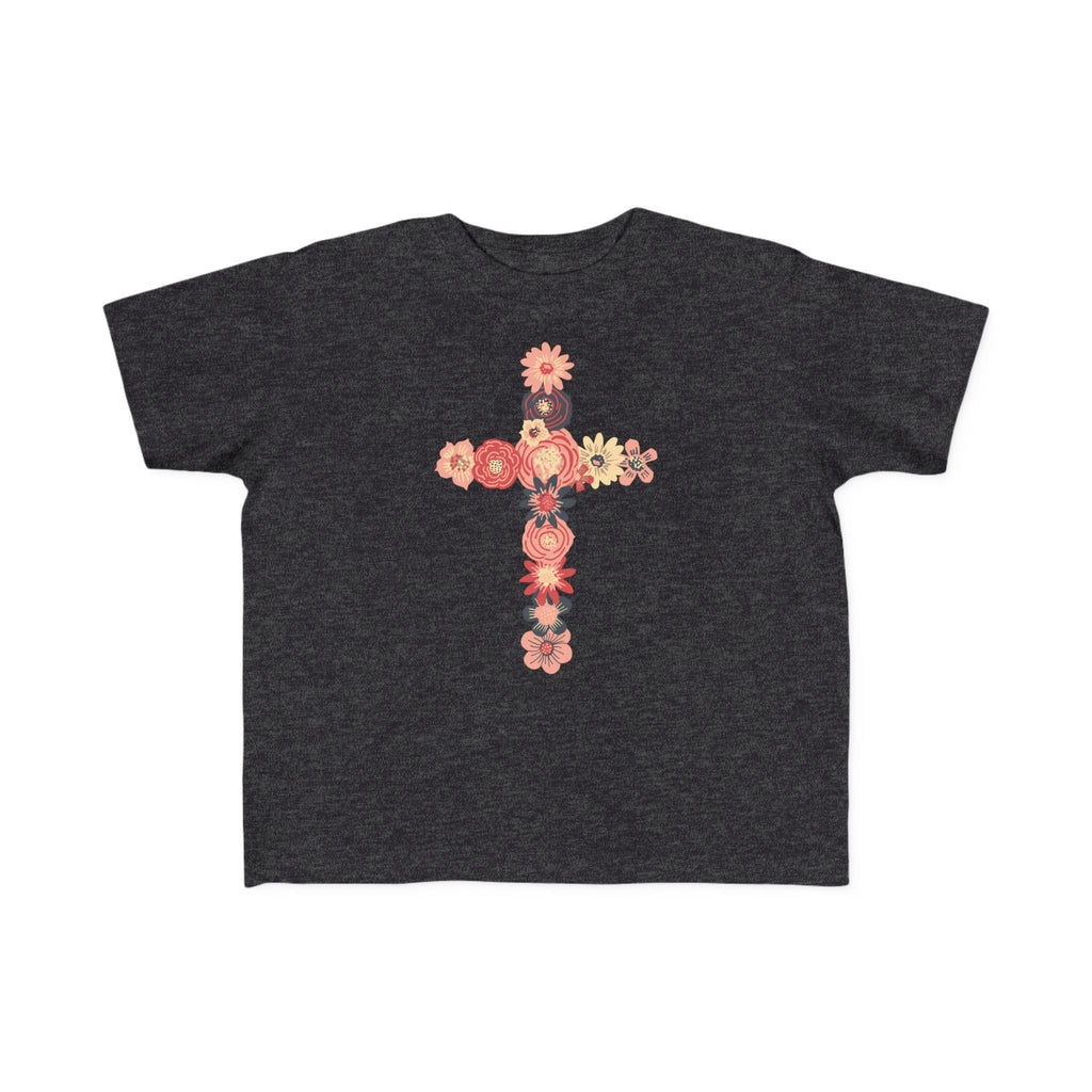 Camiseta cruzada floral para niños pequeños