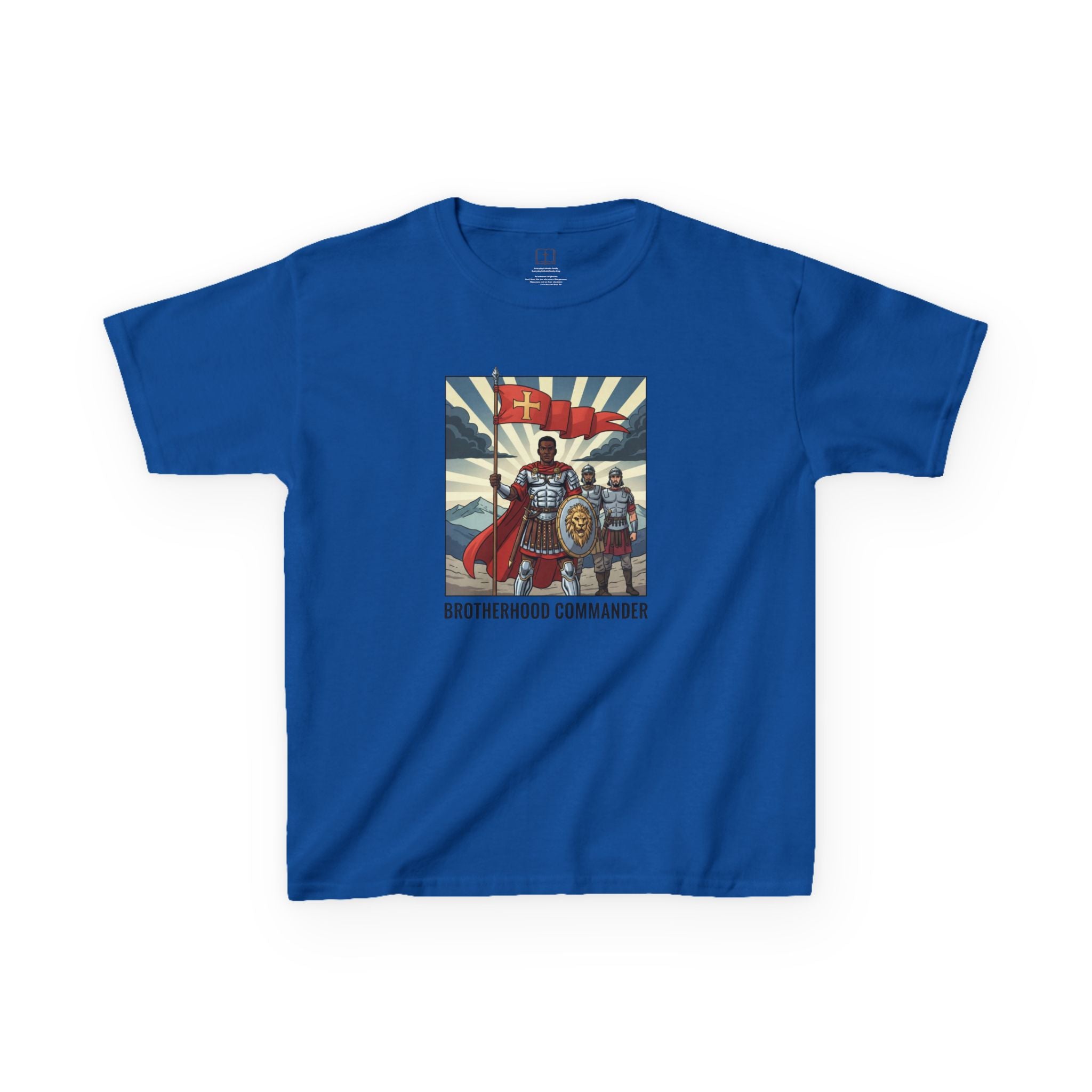 Brotherhood Commander Kids Tee - Fun Graphic Tee for Boys & Girls, Perfect for Playtime, Gifts, Birthdays, or Celebrations