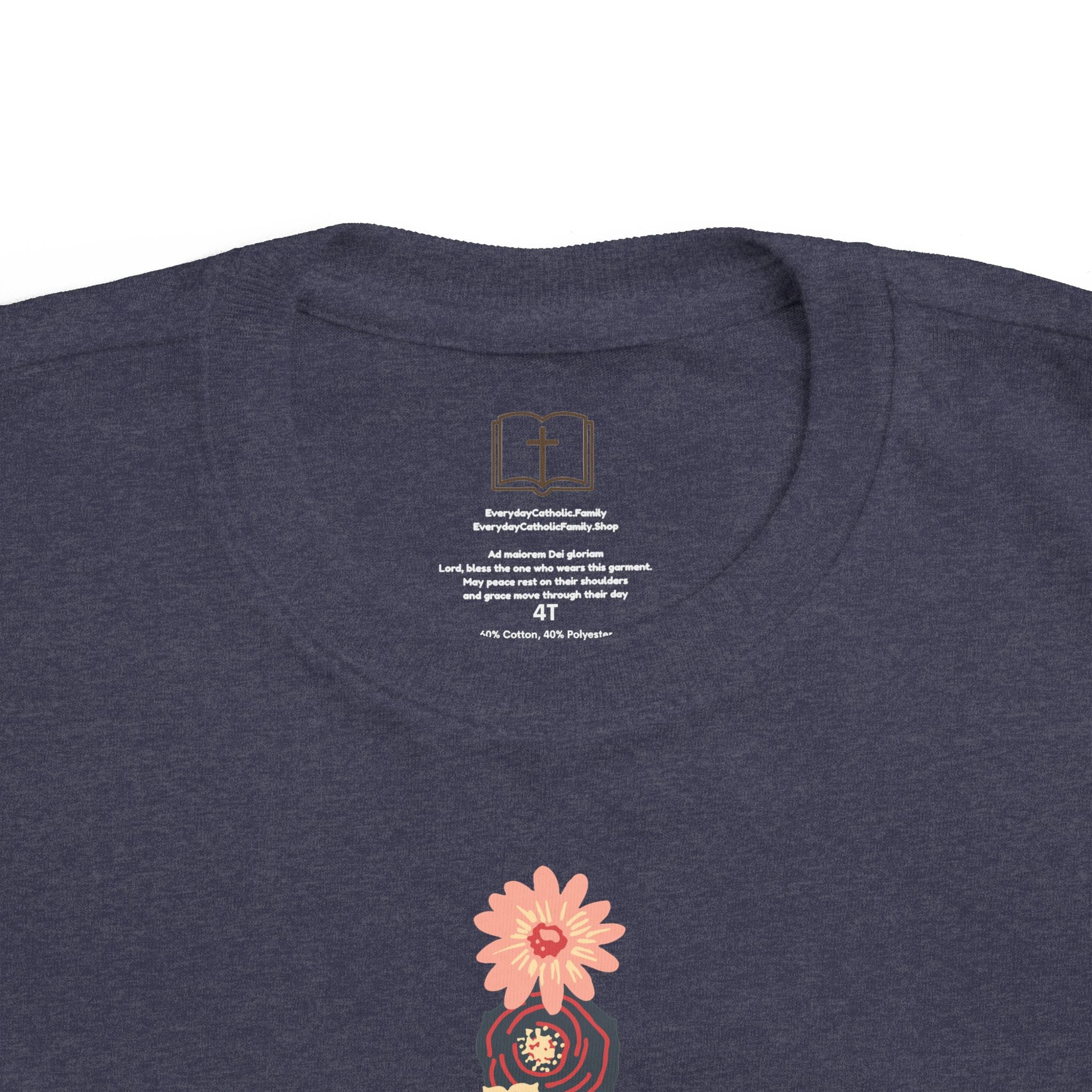 Camiseta cruzada floral para niños pequeños
