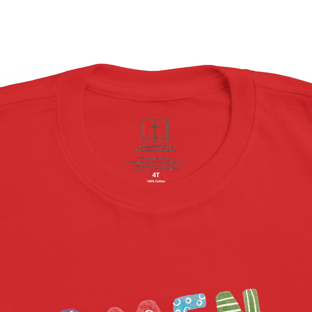 Colorful Toddler's 'AMEN' Jersey Tee - Comfortable & Fun Kids Wear