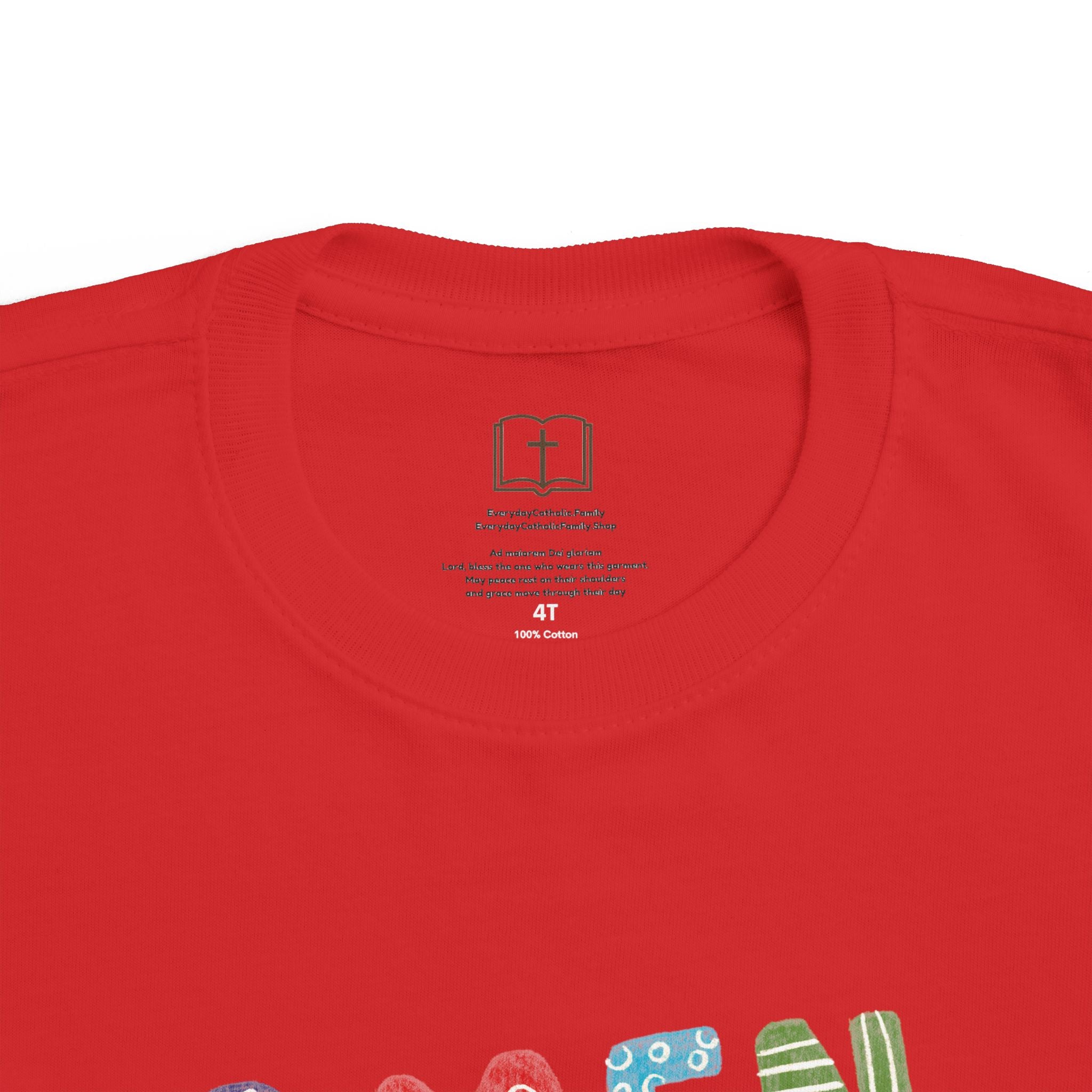 Colorful Toddler's 'AMEN' Jersey Tee - Comfortable & Fun Kids Wear