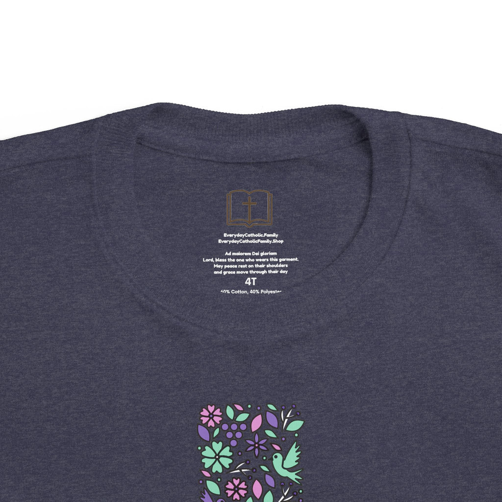 Camiseta cruzada floral para niños pequeños