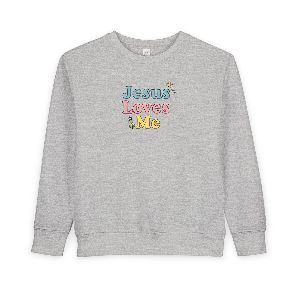Sudadera pastel "Jesús me ama" para niño | Suéter cristiano para niño 