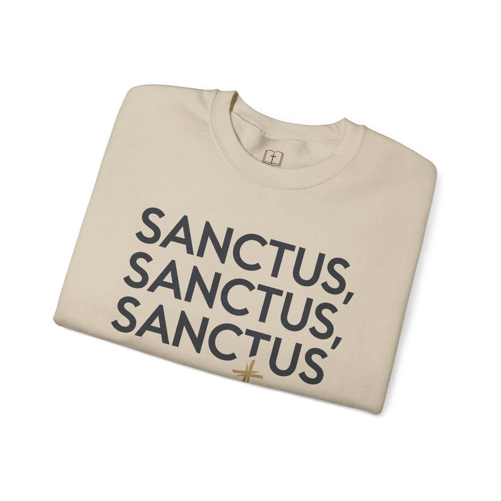 Sanctus, Sanctus, Sanctus Catholic Crewneck Sweatshirt | Holy Faith Apparel
