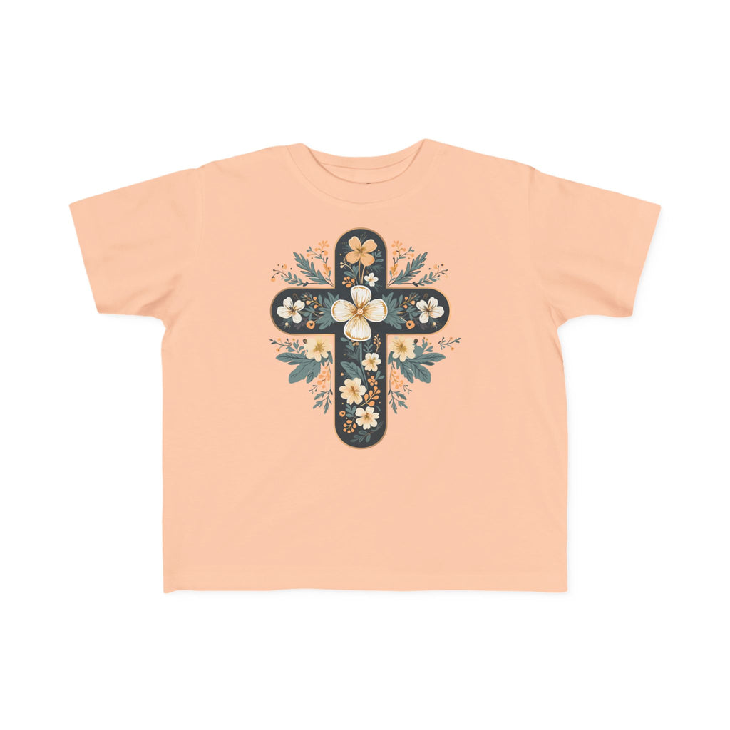 Camiseta cruzada floral para niños pequeños