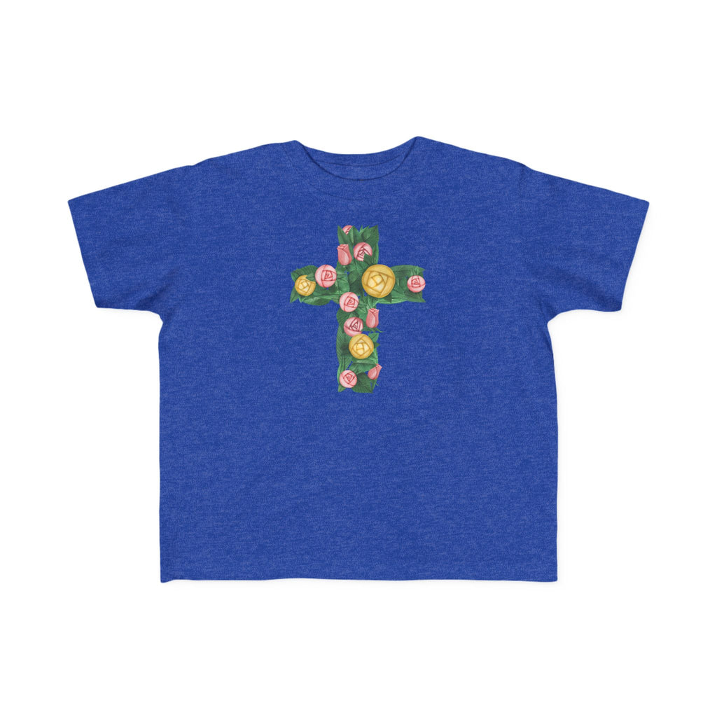 Camiseta cruzada floral para niños pequeños