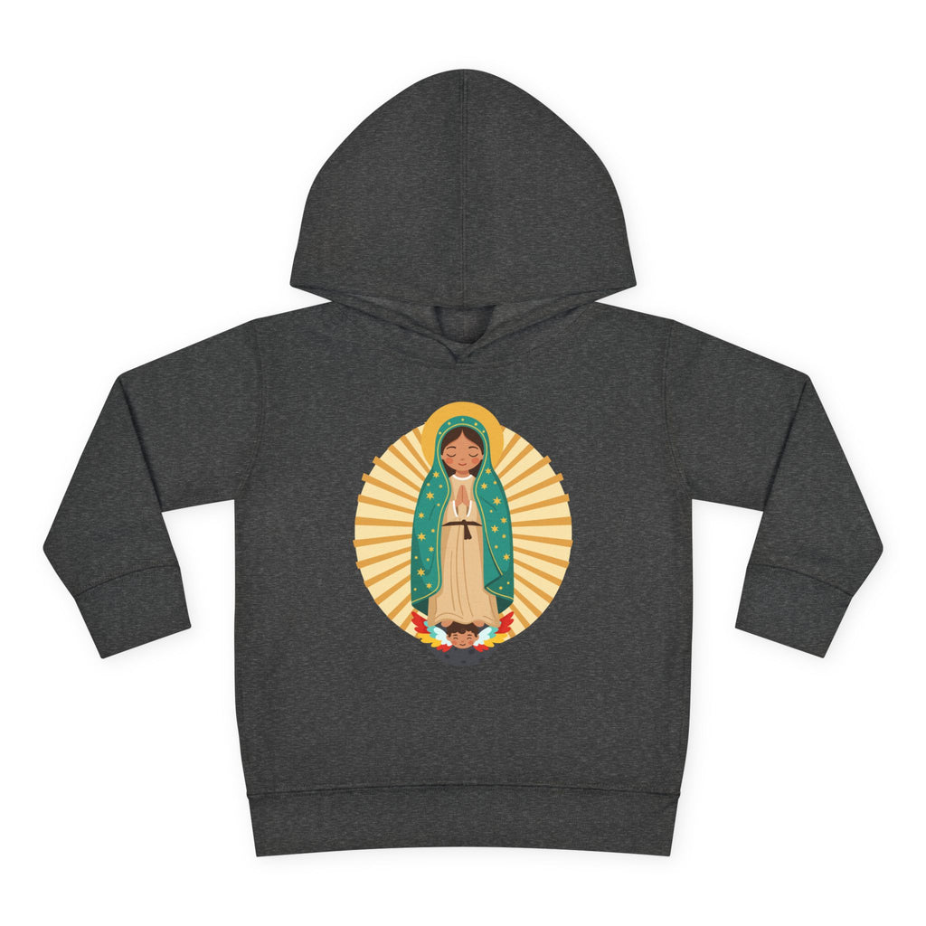 Sudadera con capucha de Nuestra Señora de Guadalupe para niñas | Sudadera con capucha para niños pequeños inspirada en la fe