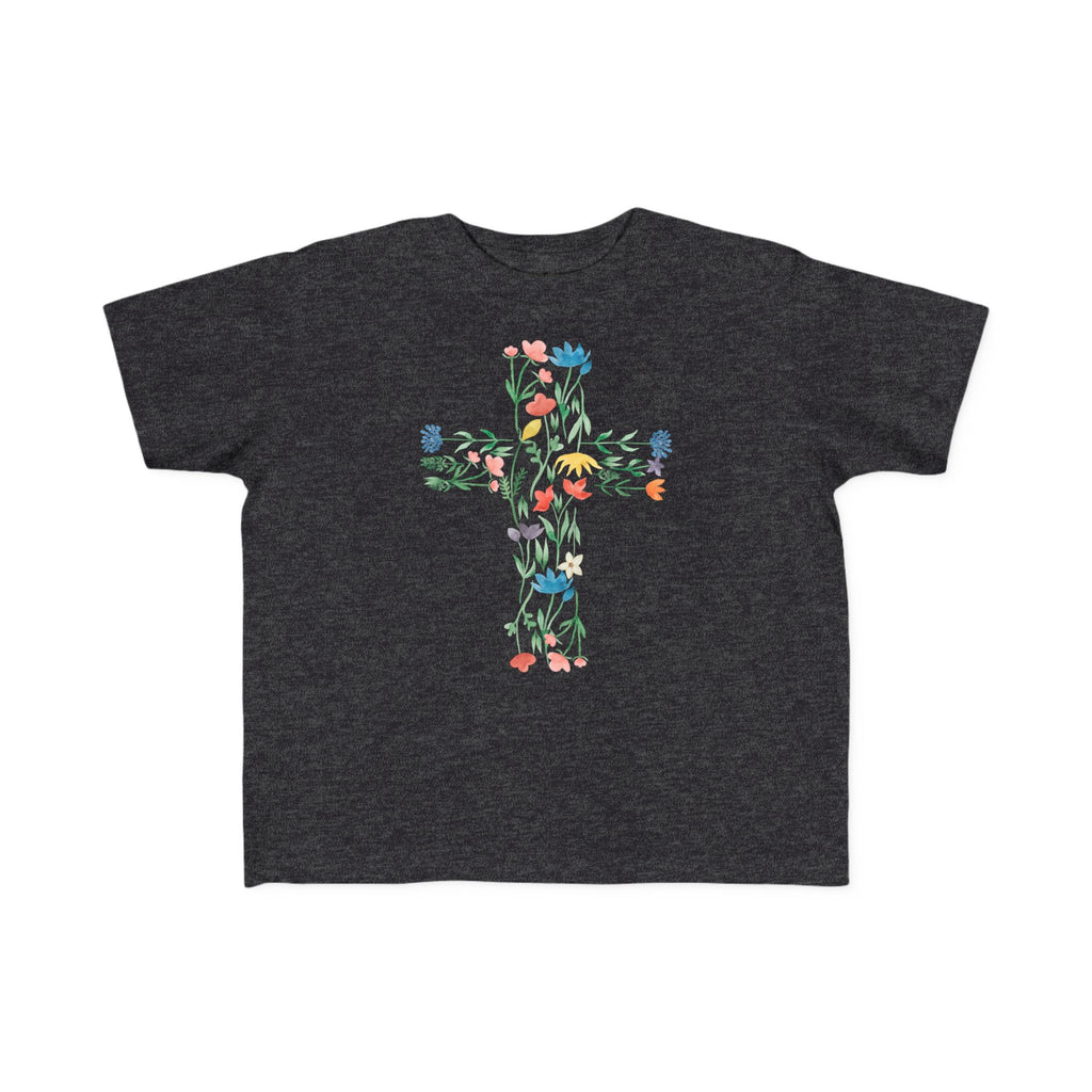 Camiseta cruzada floral para niños pequeños
