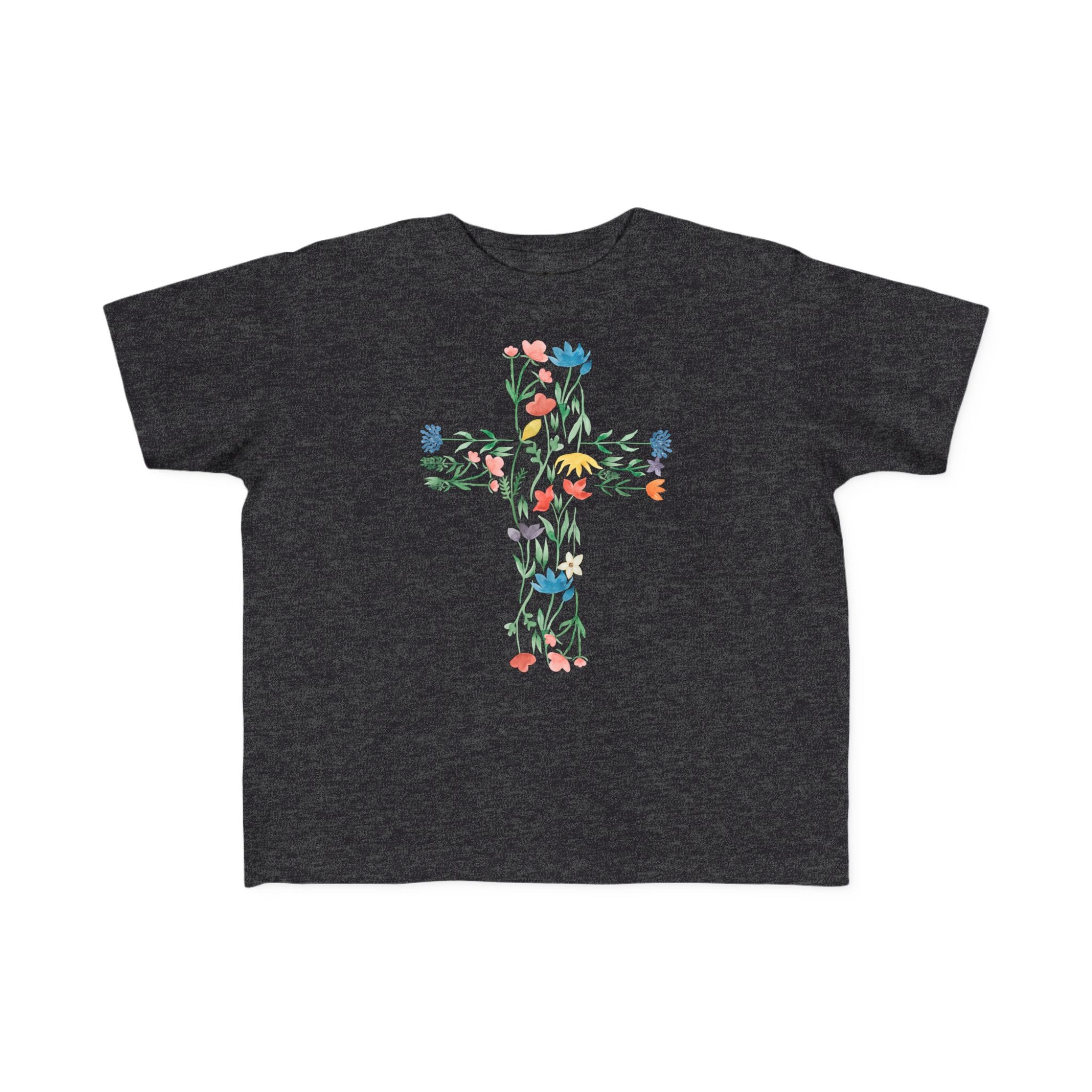 Toddler  Floral Cross Tee