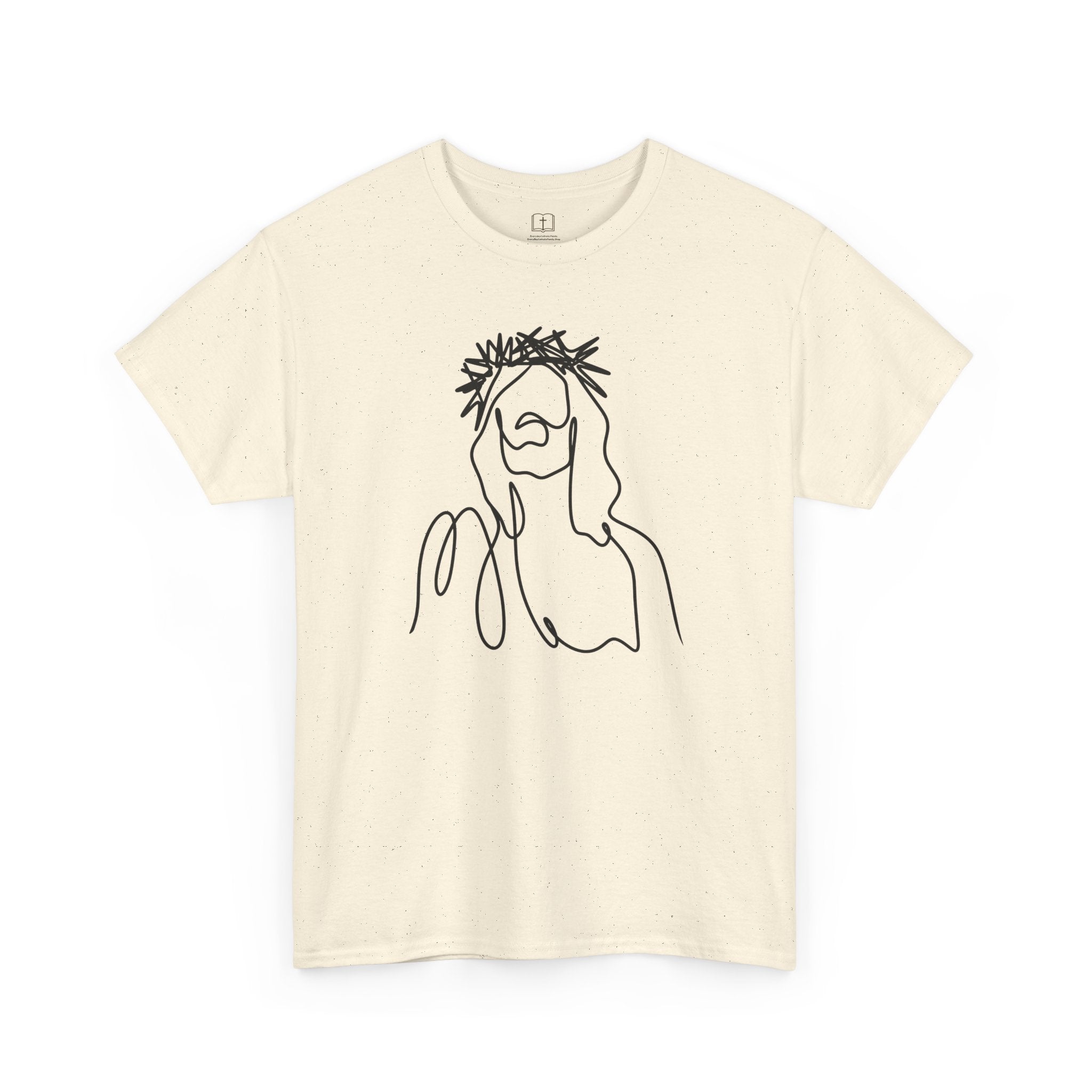 Artistic Line Drawing Jesus Women’s T-Shirt | Minimalist Faith Tee | Christian Apparel