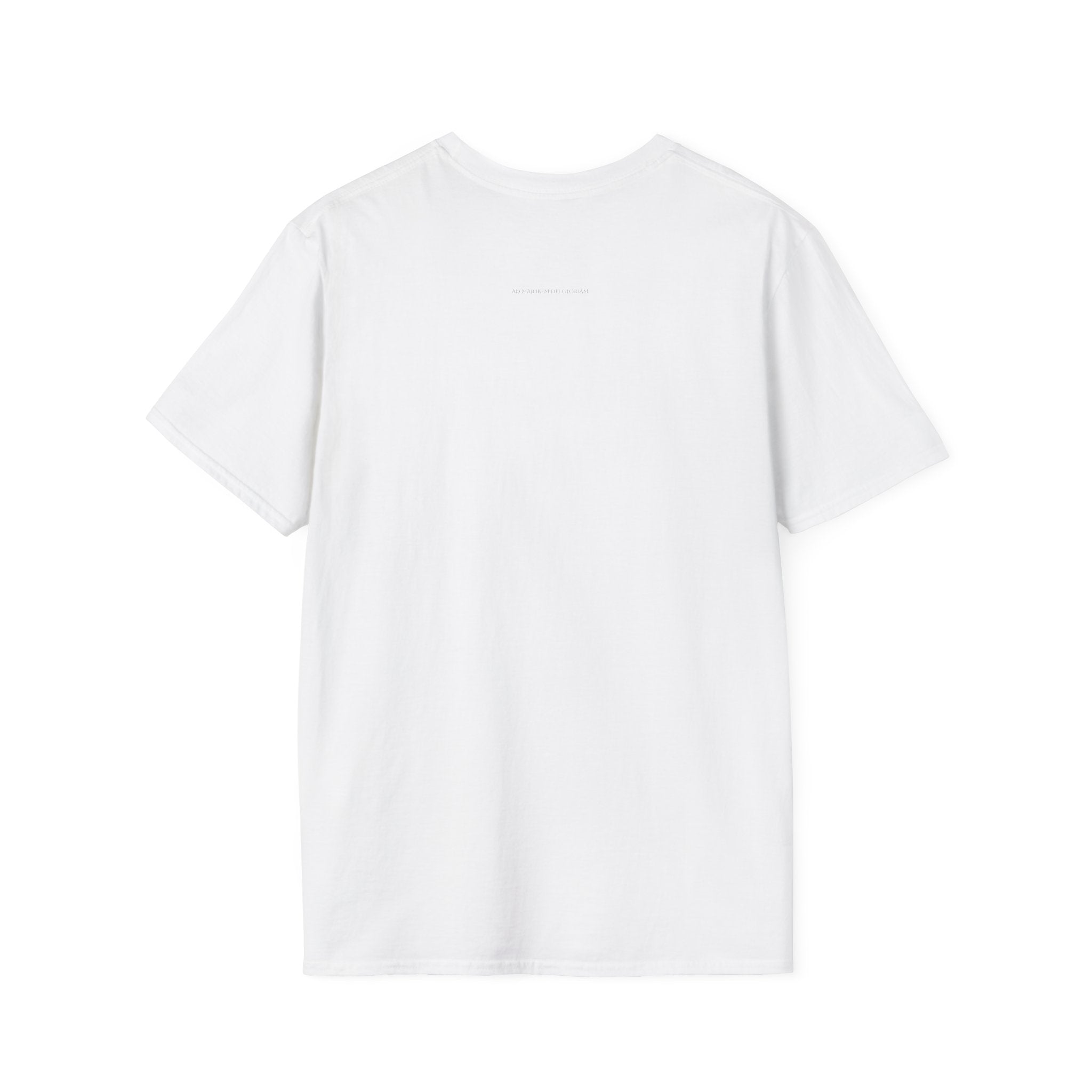 Ad Majorem Dei Gloriam Men’s T-Shirt | Faith Inspired Minimalist Tee