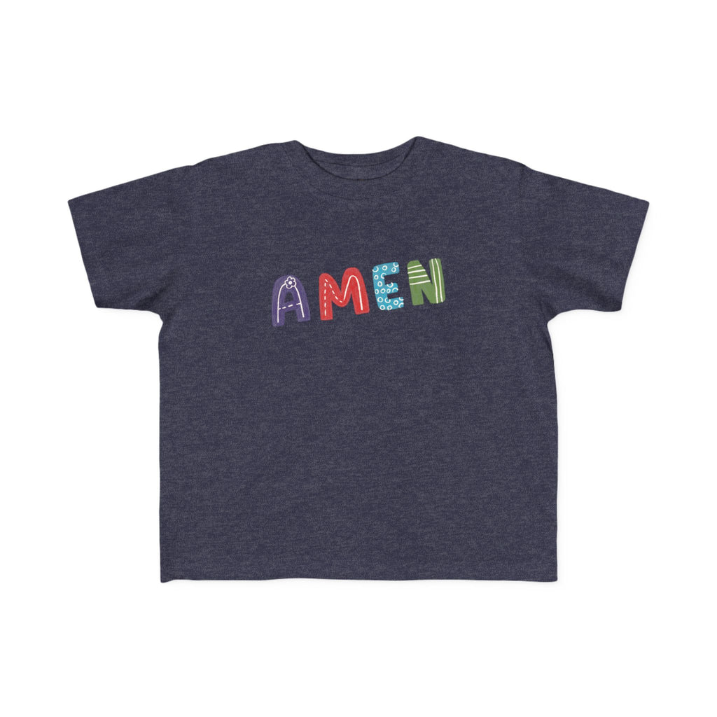 Colorful Toddler's 'AMEN' Jersey Tee - Comfortable & Fun Kids Wear