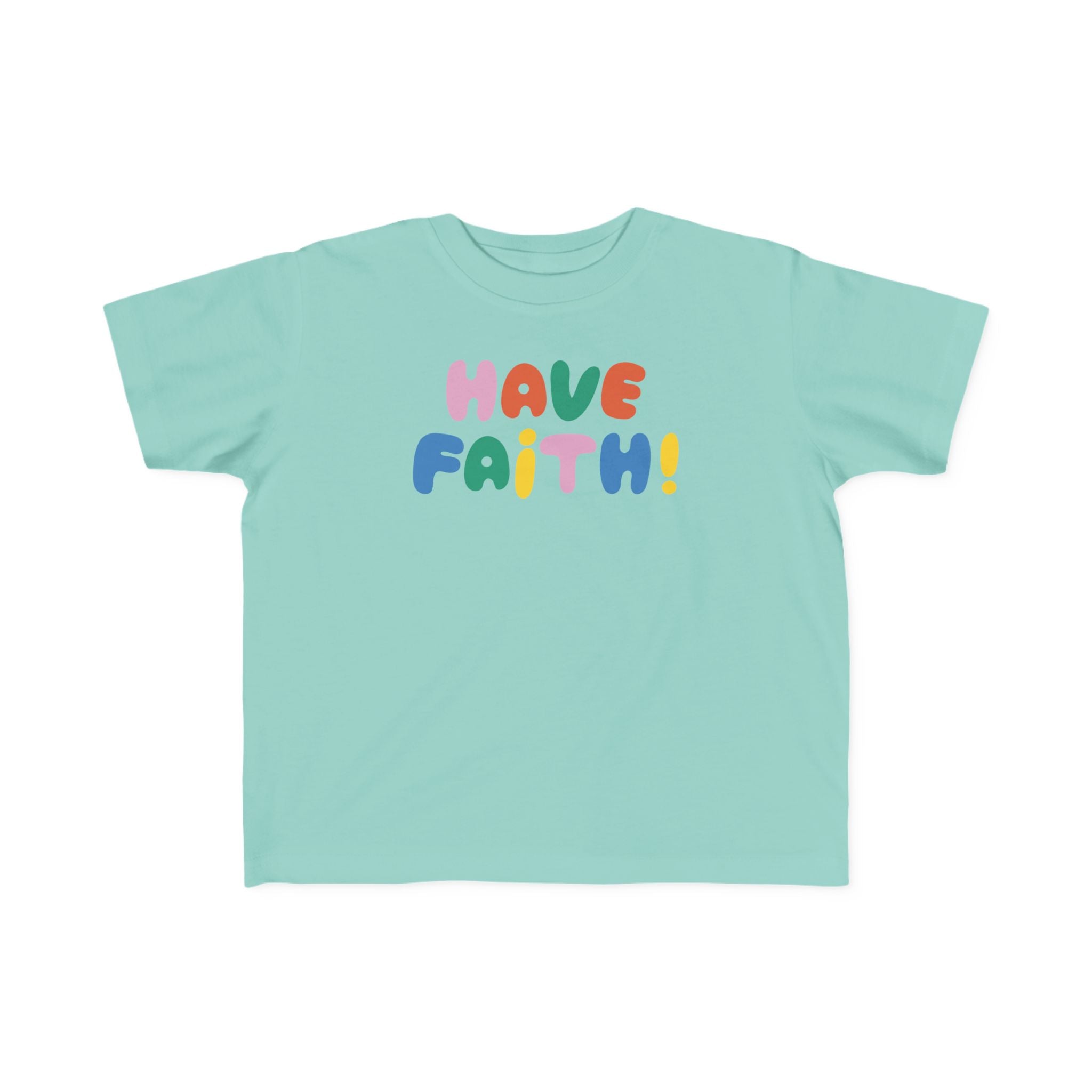 Camiseta "Ten Fe" para niños pequeños | Camiseta cristiana inspiradora para niños y niñas