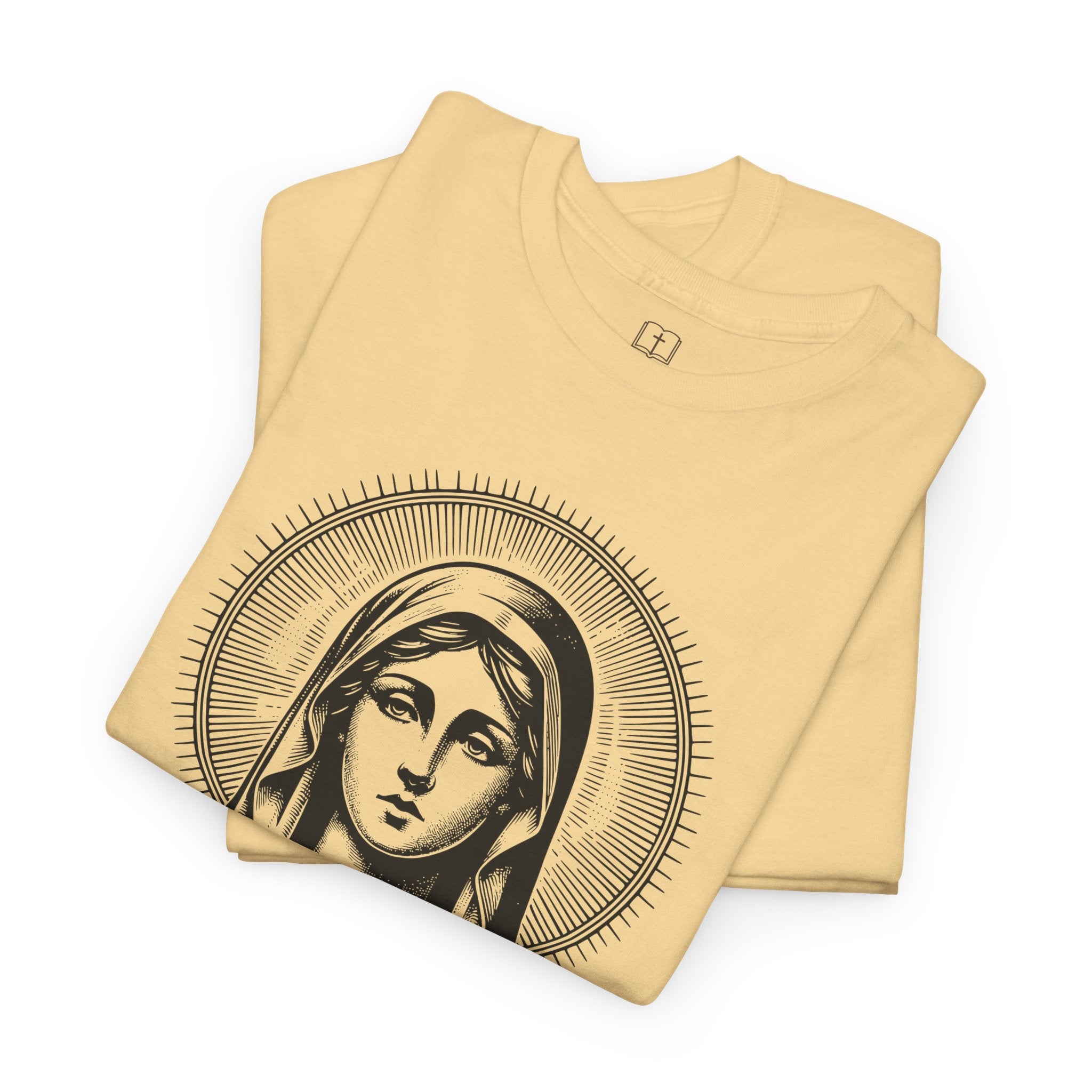 Vintage Inspired Mary Women’s T-Shirt | Catholic Art Tee | Faith-Based Apparel