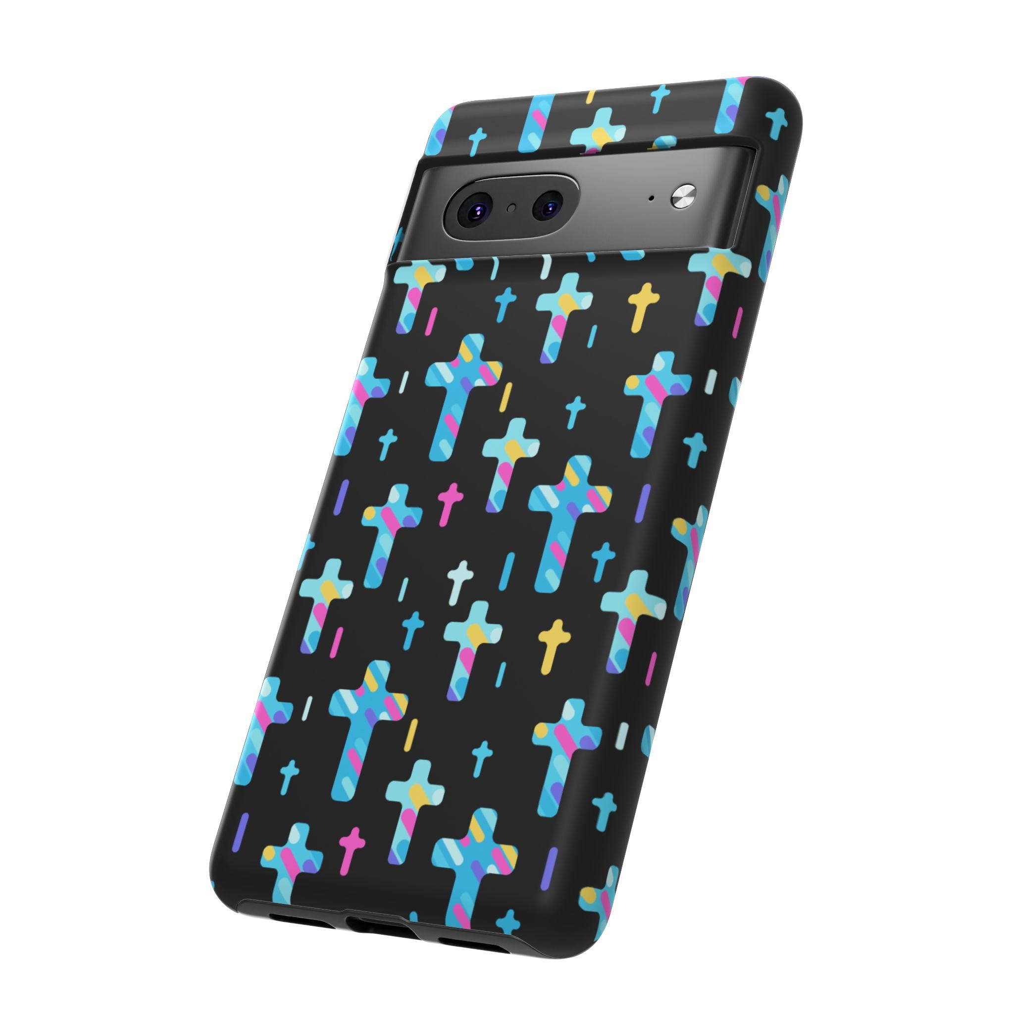 Colorful Cross Google Pixel Phone Case | Faith-Inspired Protection | Christian Gift & Everyday Accessory