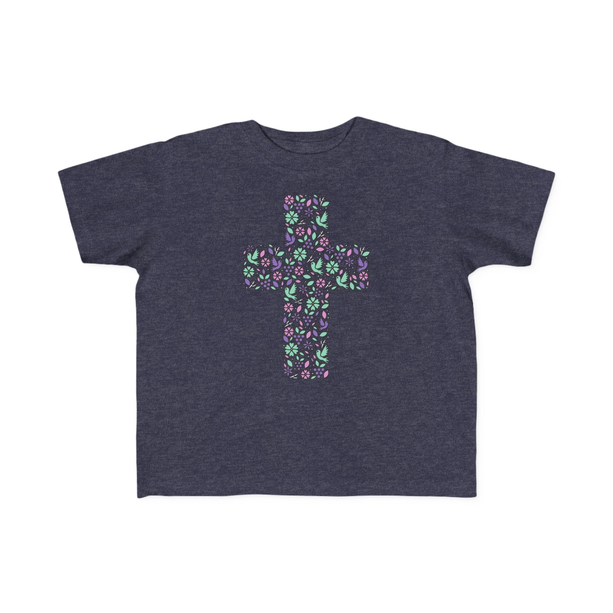 Toddler  Floral Cross Tee