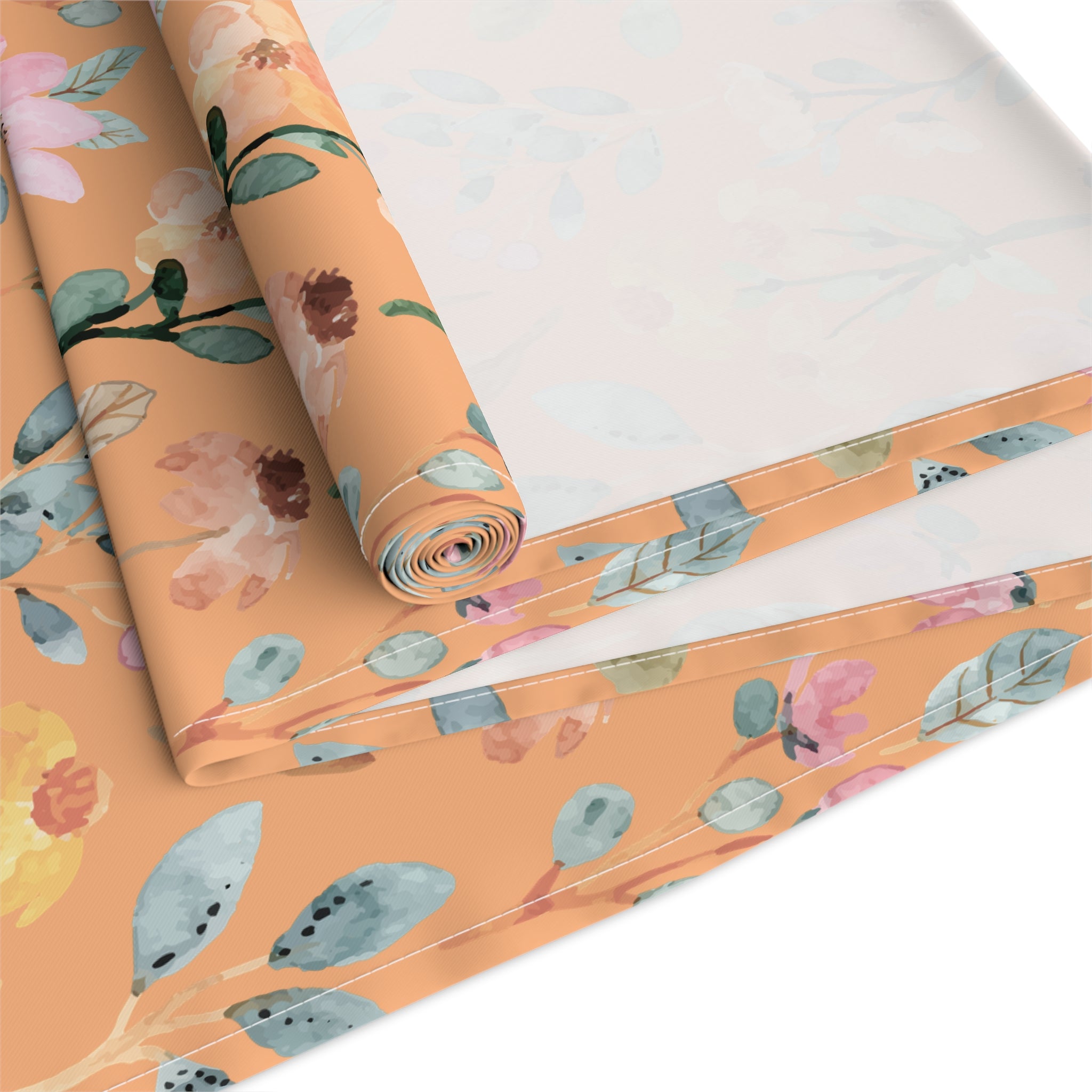 Camino de mesa floral IHS Sacred Garden | Decoración católica para el hogar