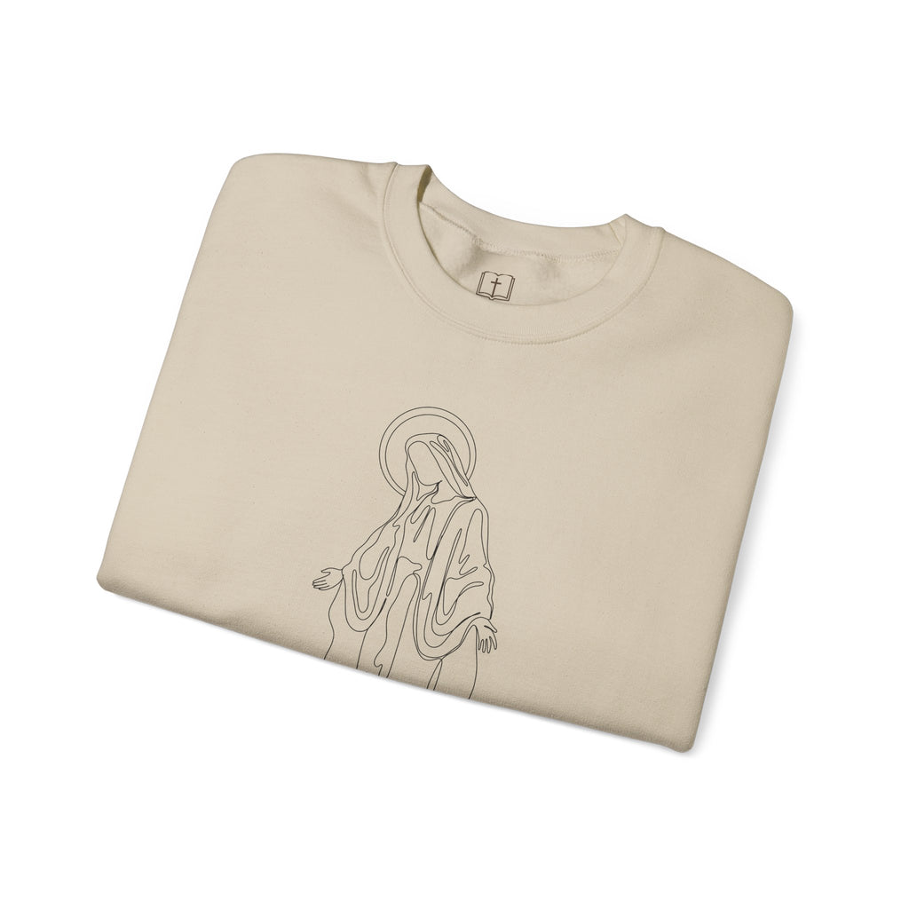 Sudadera de cuello redondo Marian Grace | Jersey de inspiración religiosa para mujer