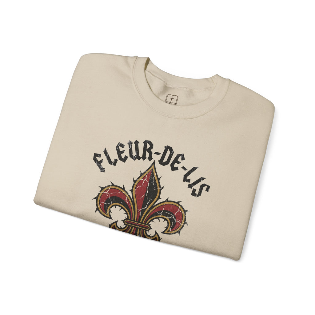 Fleur-de-Lis Sweatshirt | 'Sacred Riffs' Vintage Tour