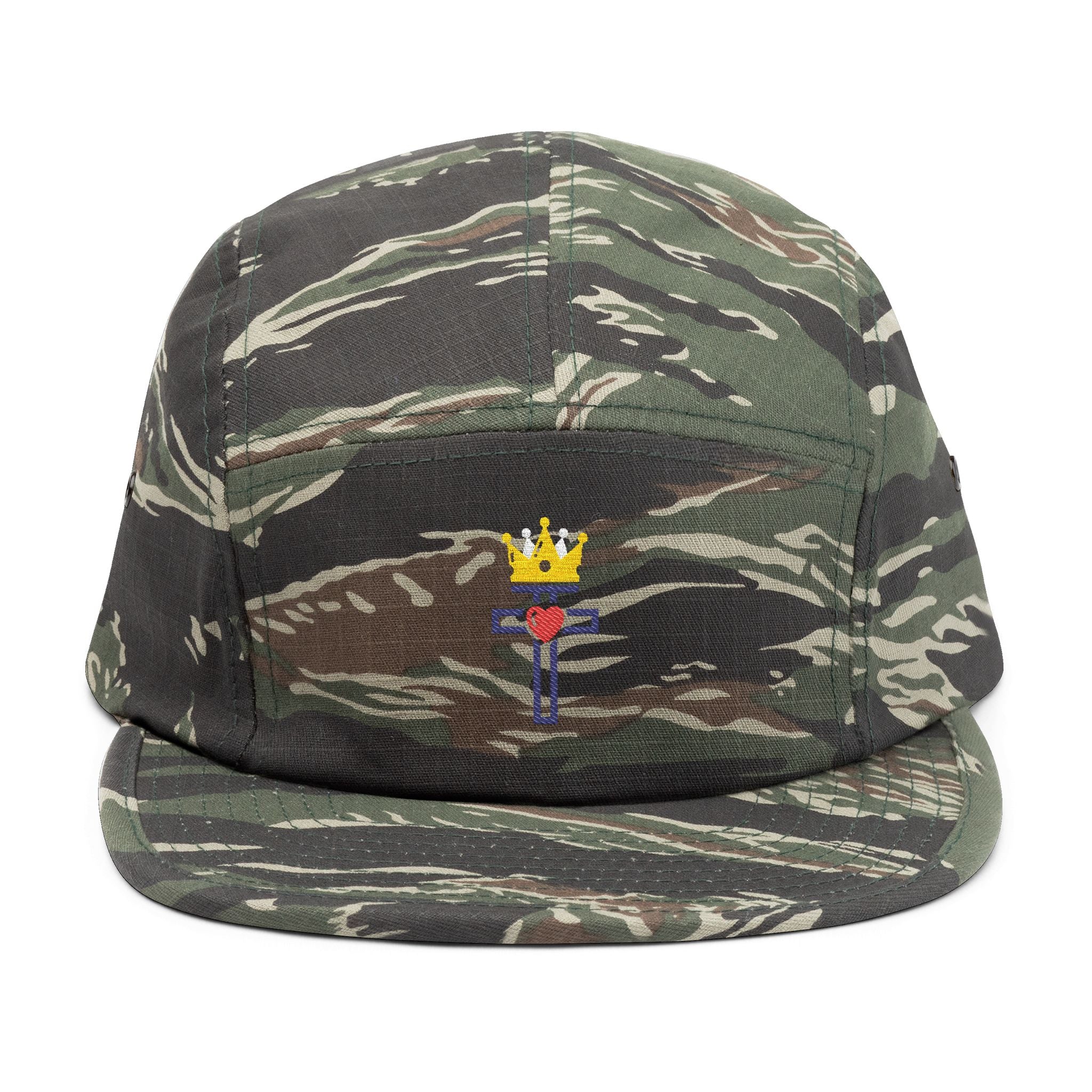Christ is King Sacred Heart Embroidered 5-Panel Cap