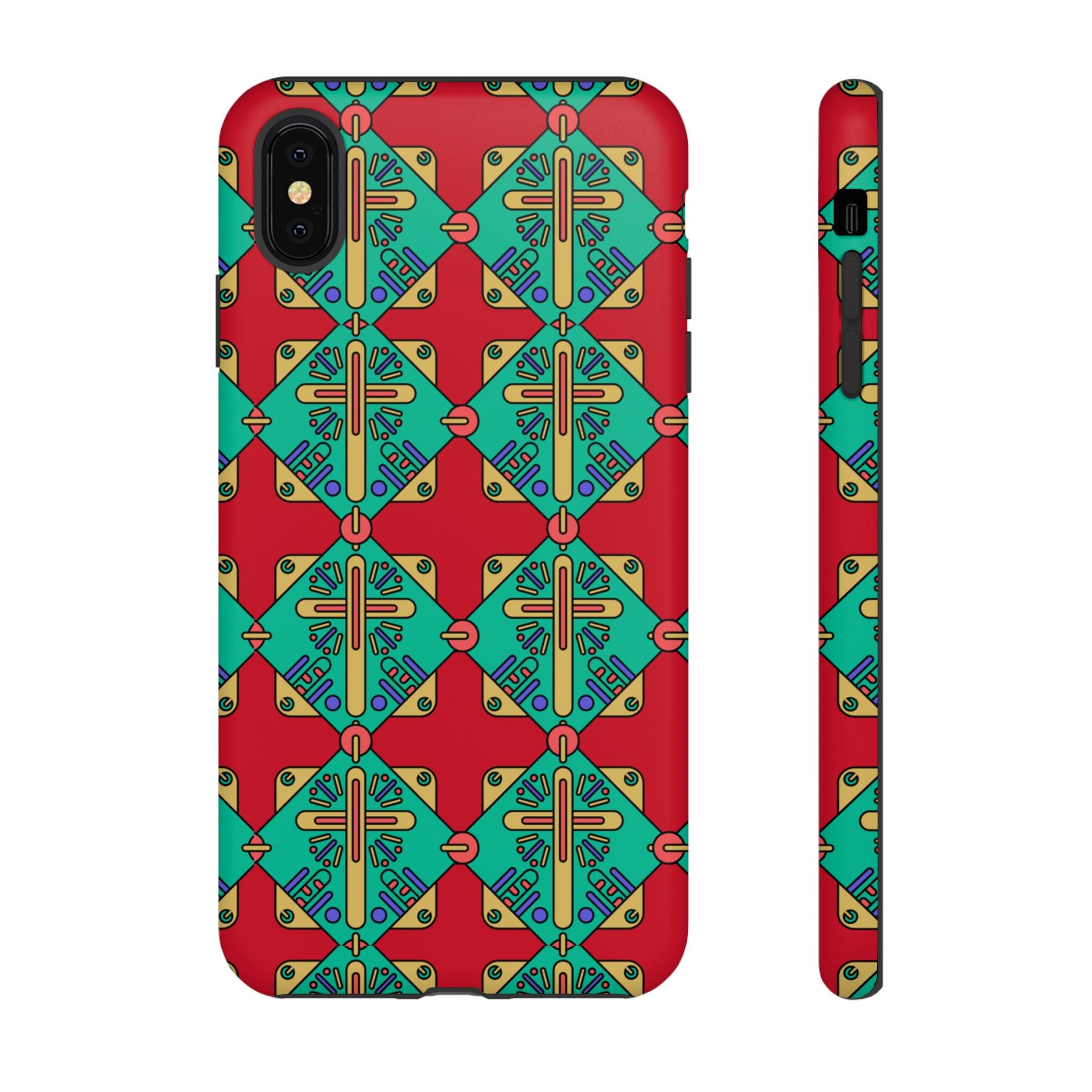 Funda resistente y vibrante para iPhone | Protección artística y colorida | Regalo católico único y elegante accesorio para teléfono