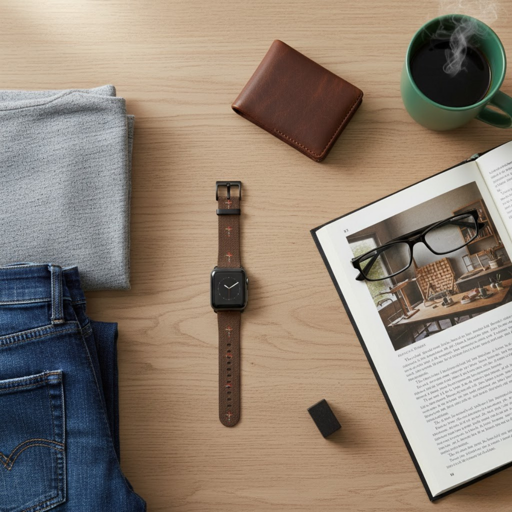 Correa para Apple Watch con la Cruz de San José (Edición del Padre Católico)