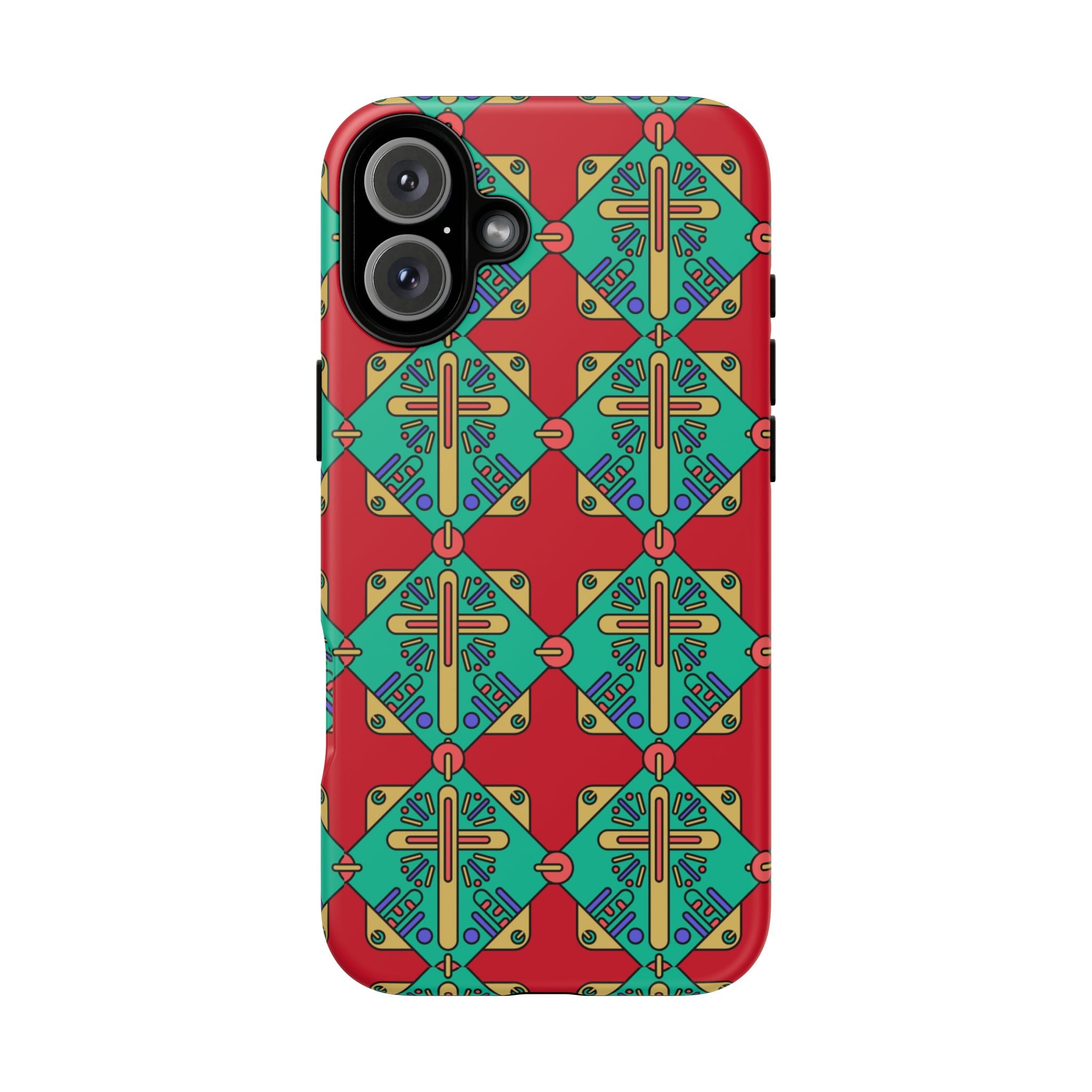 Funda resistente y vibrante para iPhone | Protección artística y colorida | Regalo católico único y elegante accesorio para teléfono