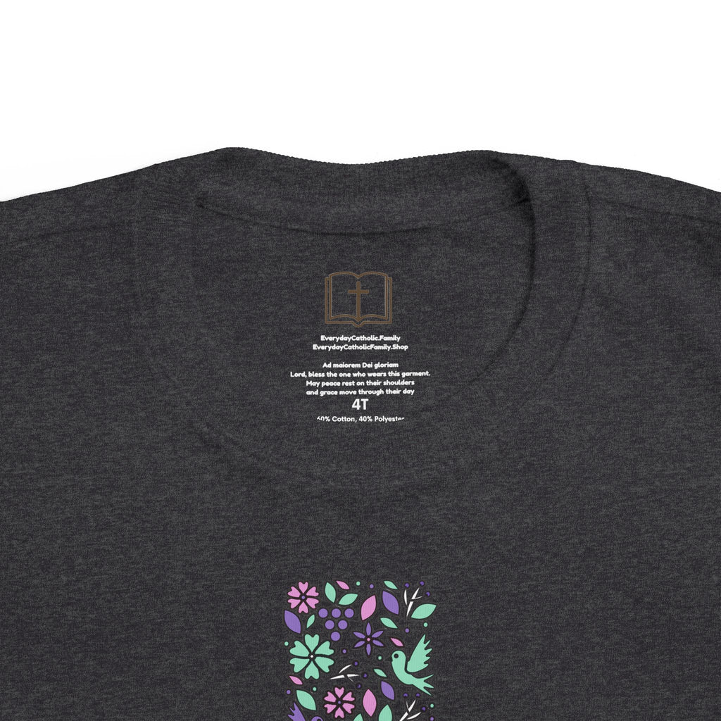 Camiseta cruzada floral para niños pequeños