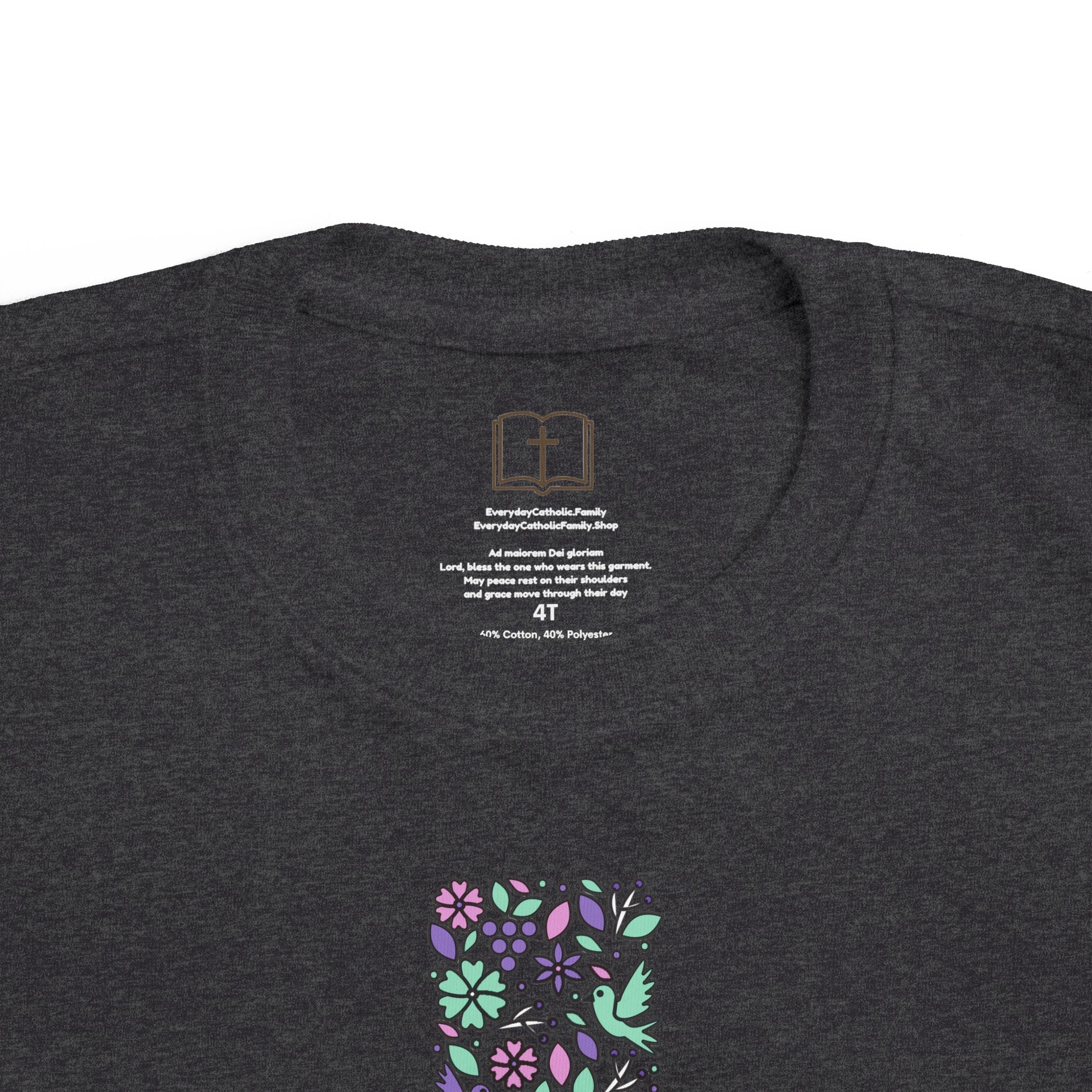 Camiseta cruzada floral para niños pequeños