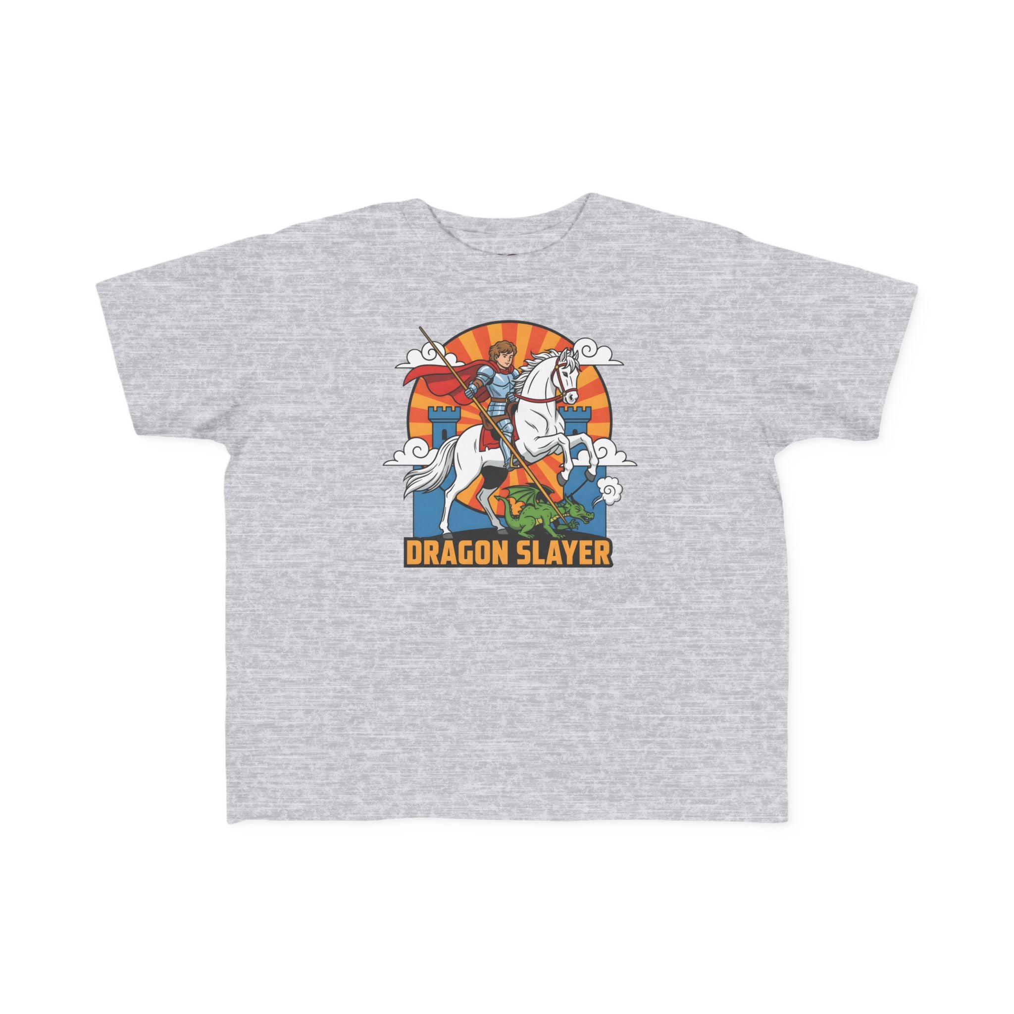 Camiseta infantil de San Jorge Cazador de Dragones | Camiseta de aventura inspirada en la fe para niños
