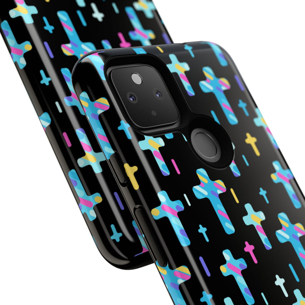 Colorful Cross Google Pixel Phone Case | Faith-Inspired Protection | Christian Gift & Everyday Accessory