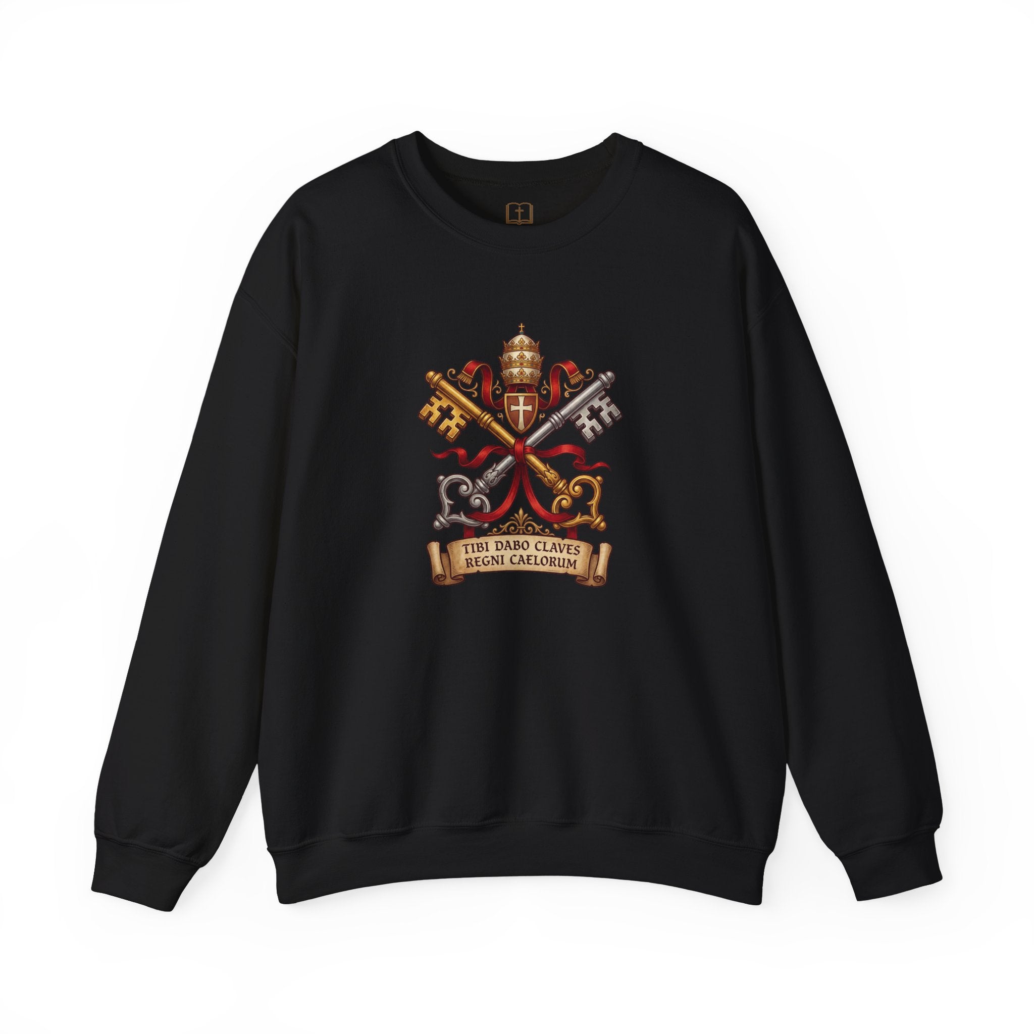 Papal Keys to the Kingdom Catholic Sweatshirt | Vatican Emblem Crewneck