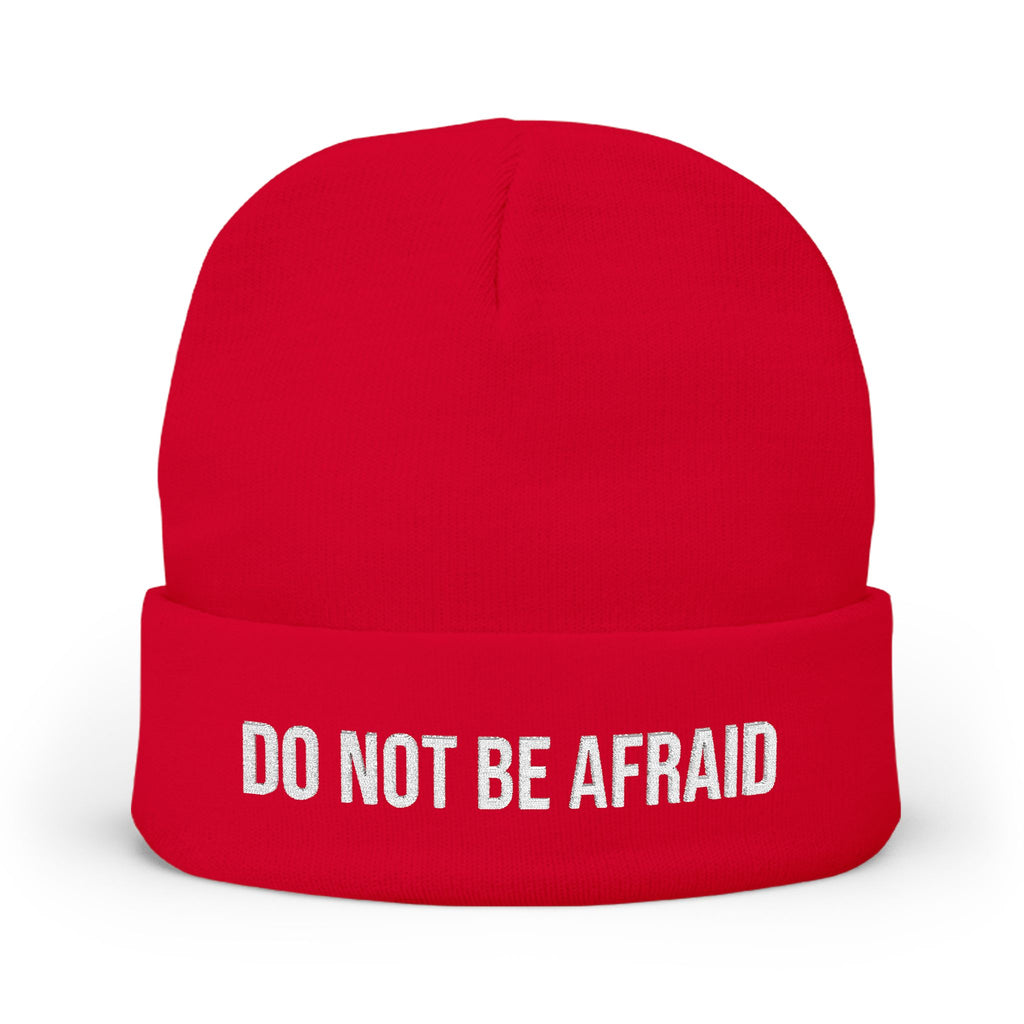 Gorro católico "No tengas miedo" | Gorro de invierno tejido 