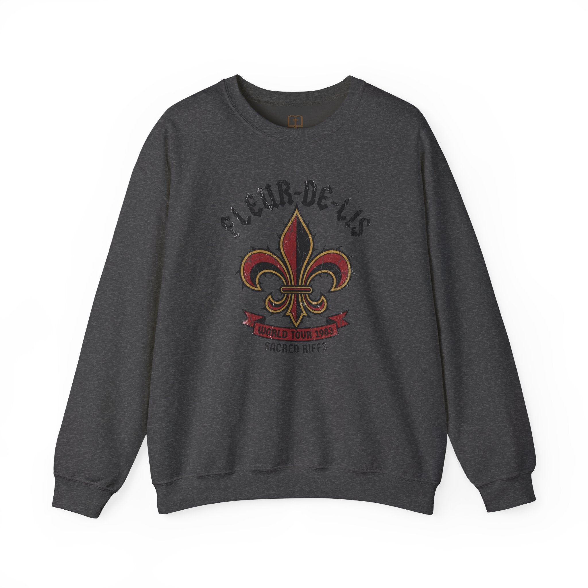 Fleur-de-Lis Sweatshirt | 'Sacred Riffs' Vintage Tour