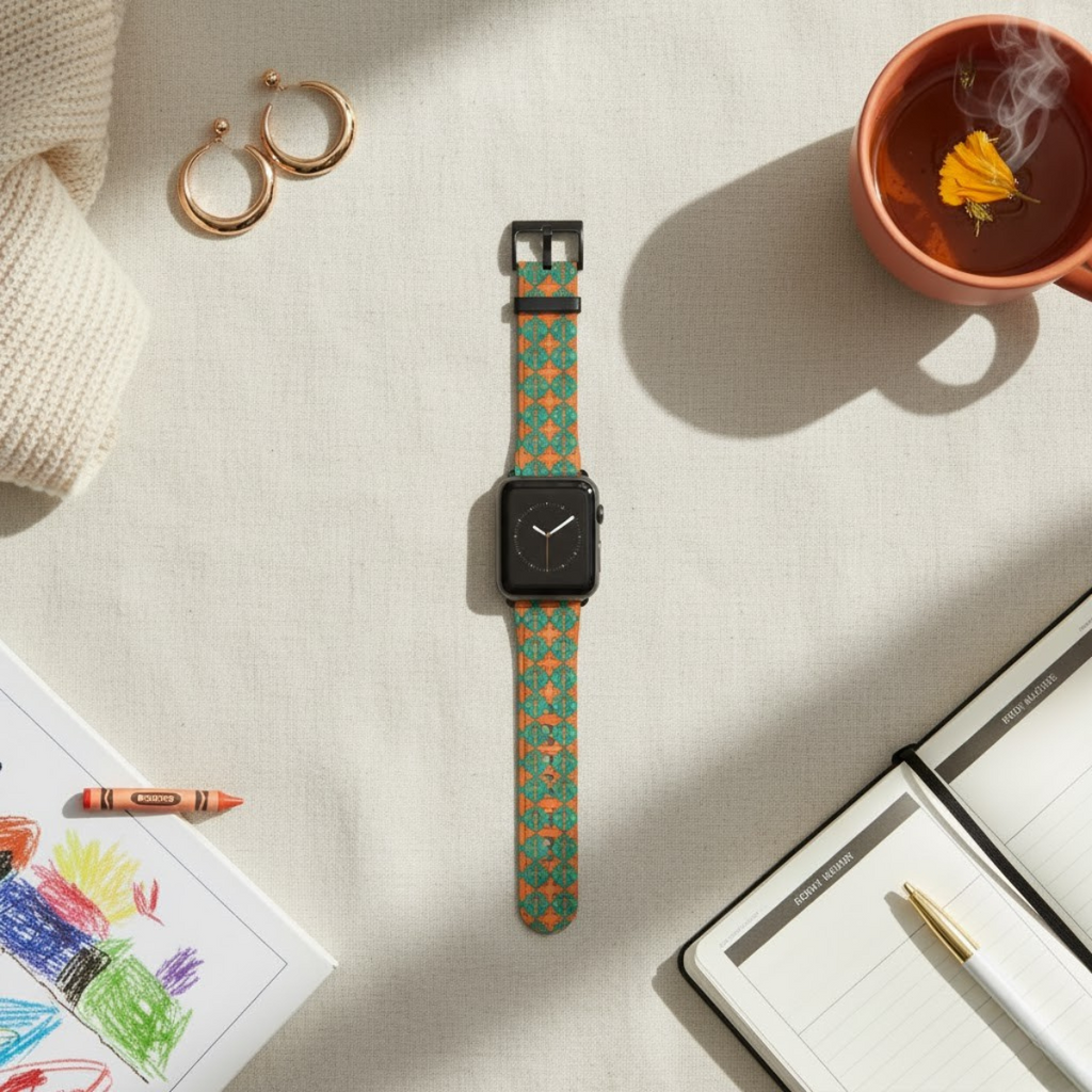 Correa para iWatch con cruz geométrica – Edición Modern Faith para mujer