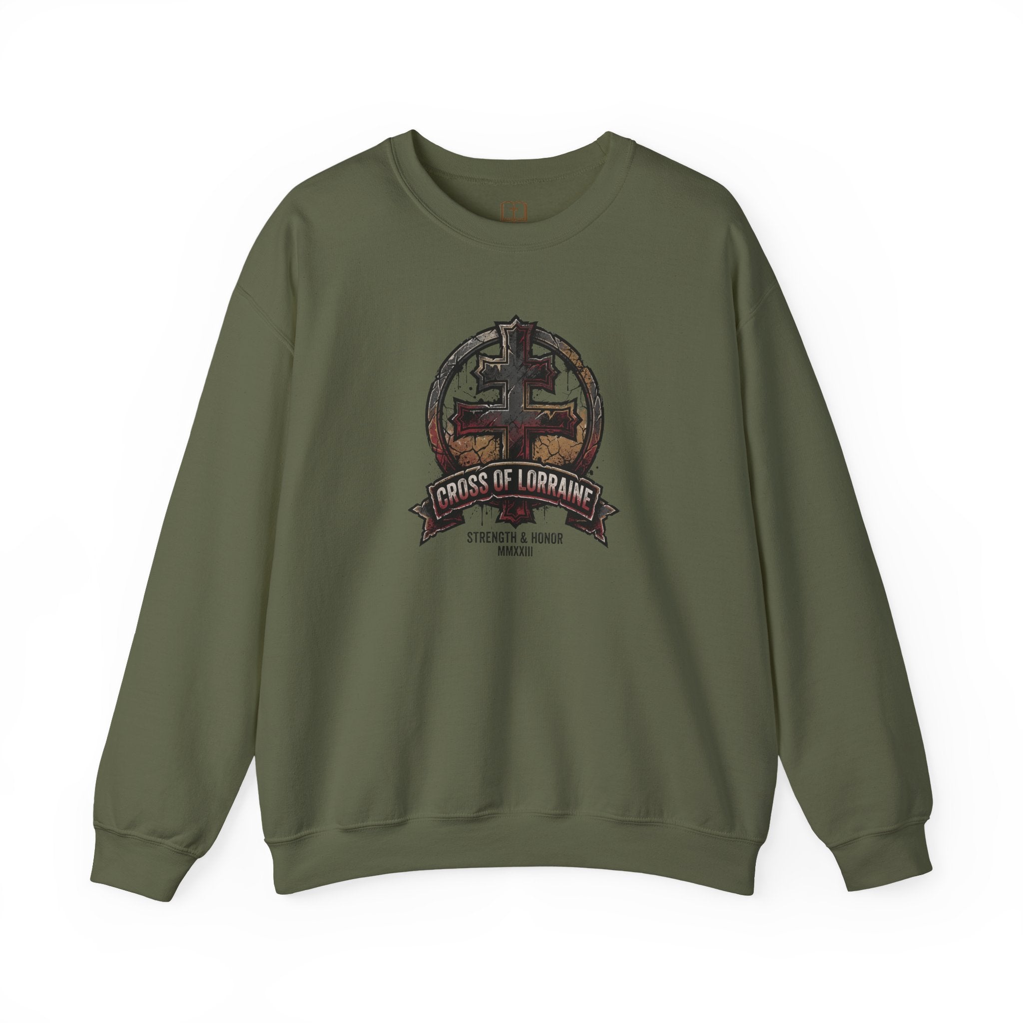 'Cross of Lorraine' Sweatshirt | Catholic Strength and Honor