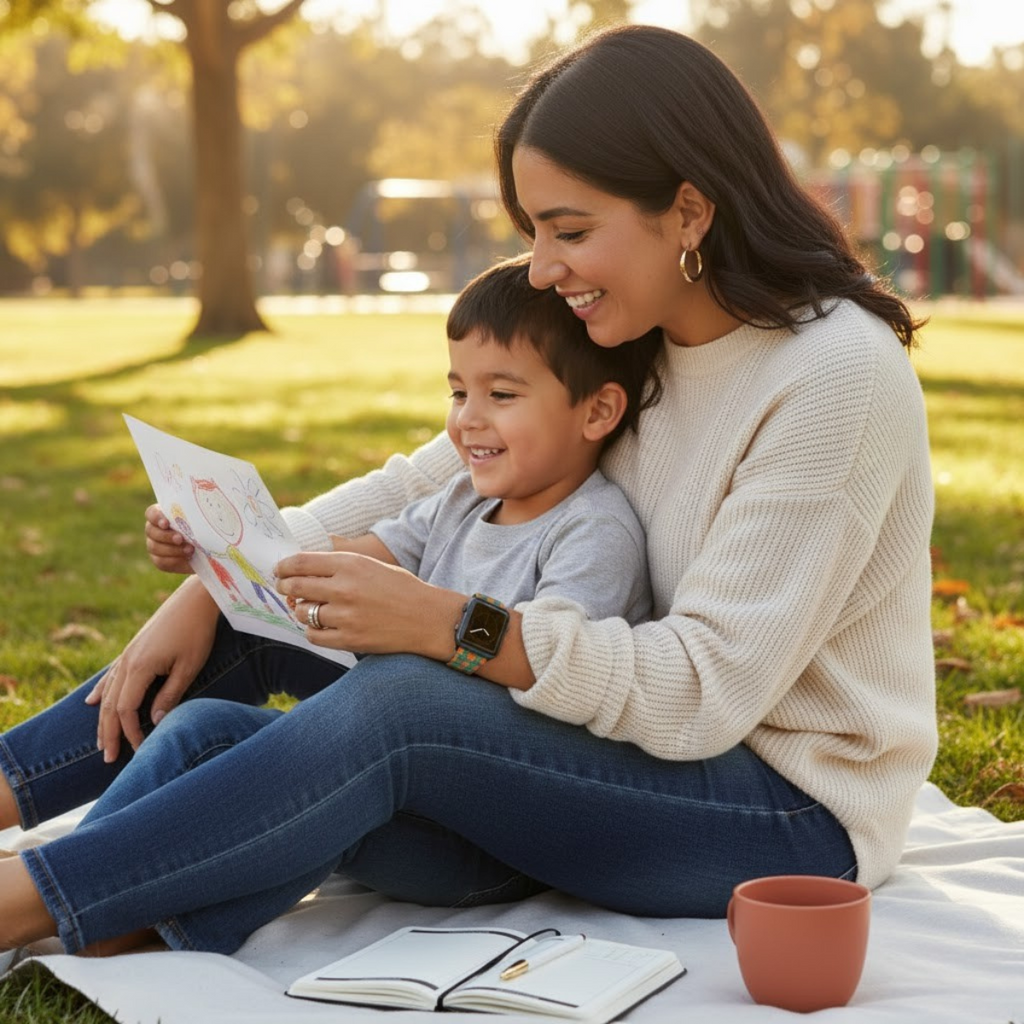 Correa para iWatch con cruz geométrica – Edición Modern Faith para mujer