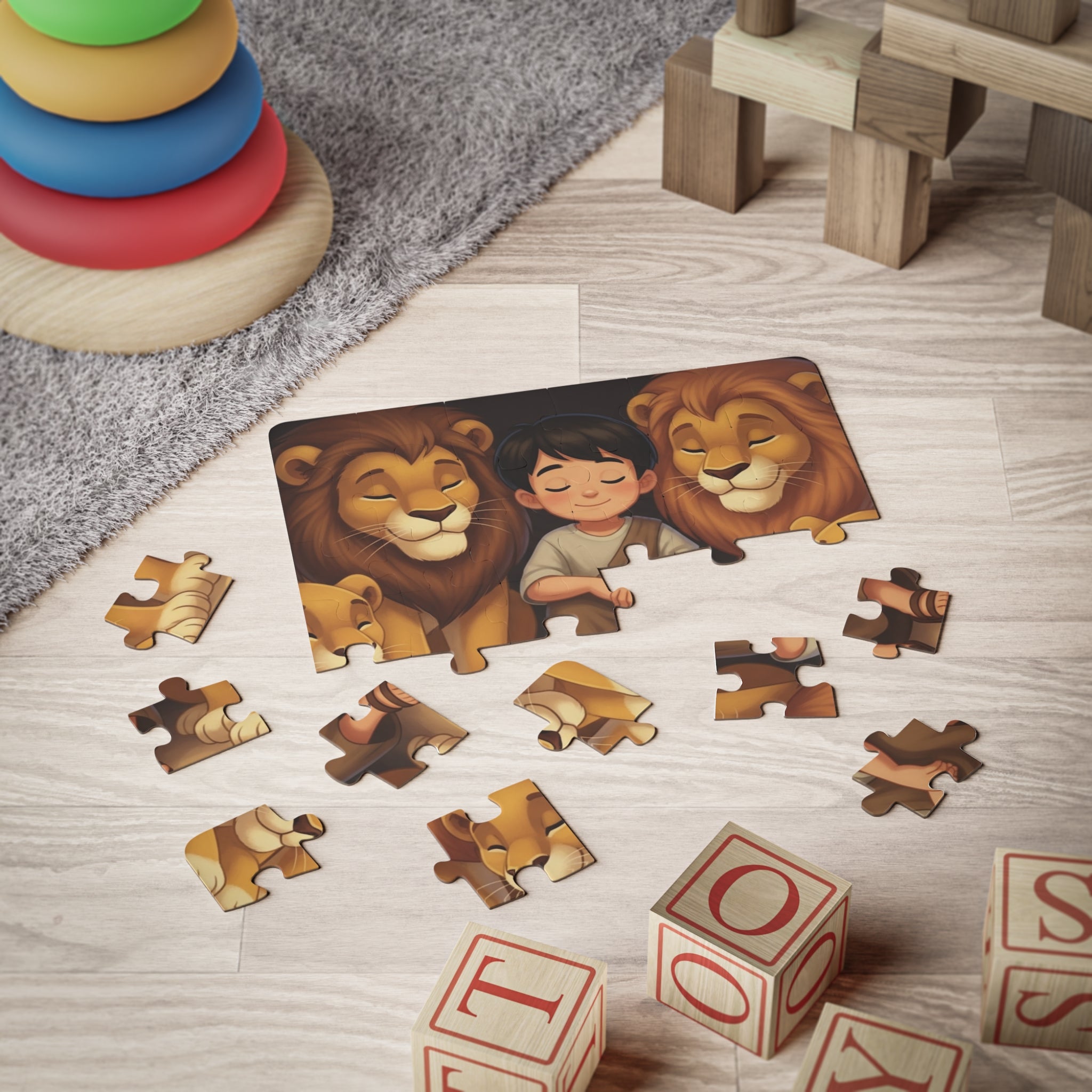 30-Piece Kids Puzzle — Daniel in the Lions Den Toddlers & Preschoolers