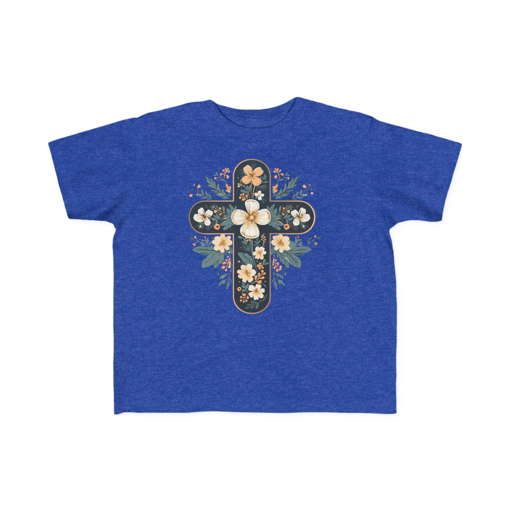 Camiseta cruzada floral para niños pequeños