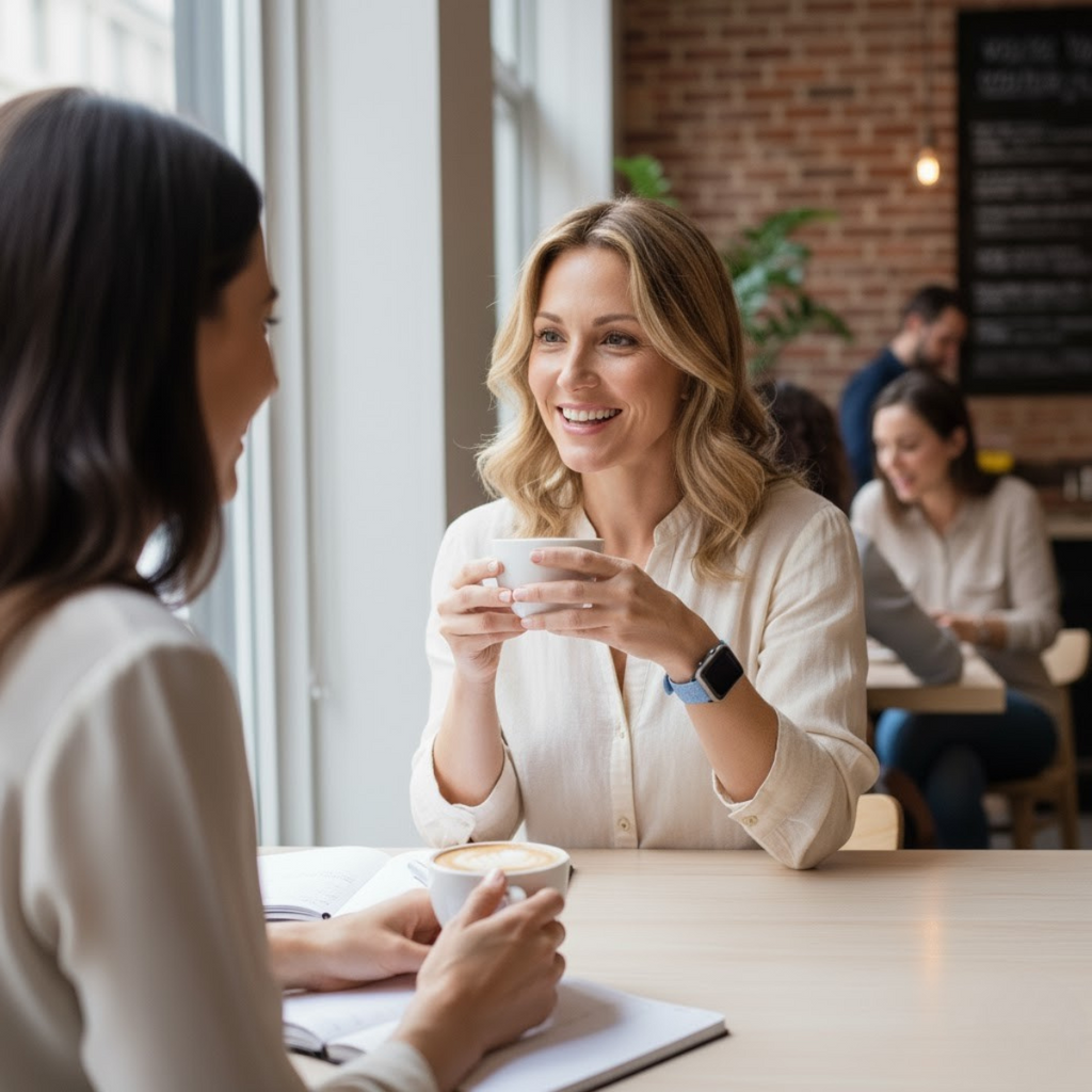 Correa para iWatch con diseño de cruz azul – Edición Modern Faith para mujer