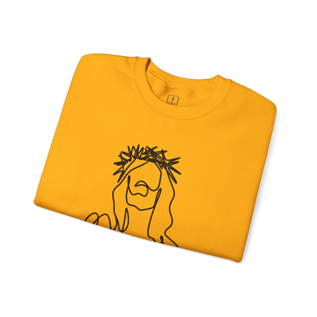 Sudadera con diseño de Jesús moderno para hombre | Minimalist Faith Apparel